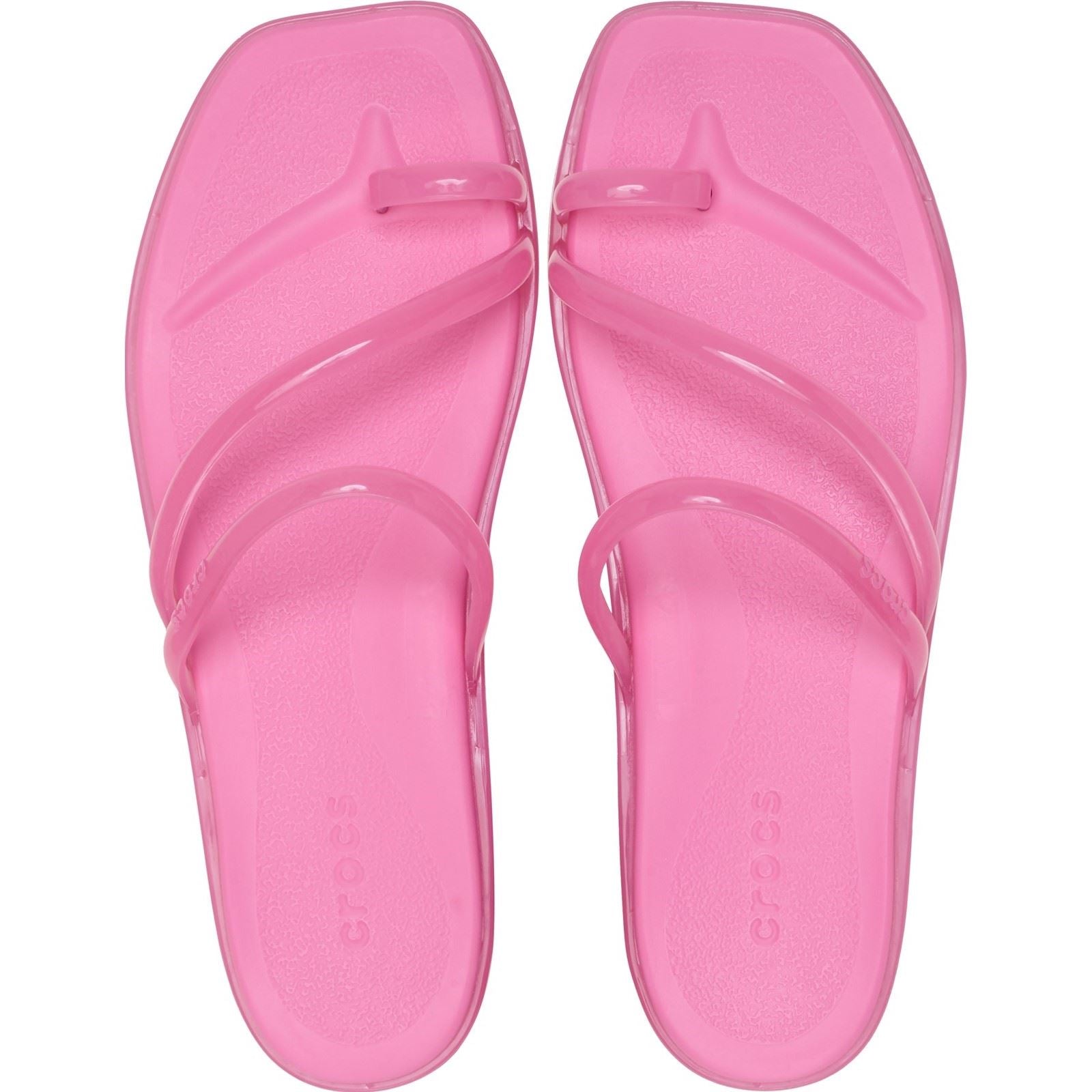 Crocs Miami Jely Toe Loop Eva Damen Sandalen In Pink Lemonade