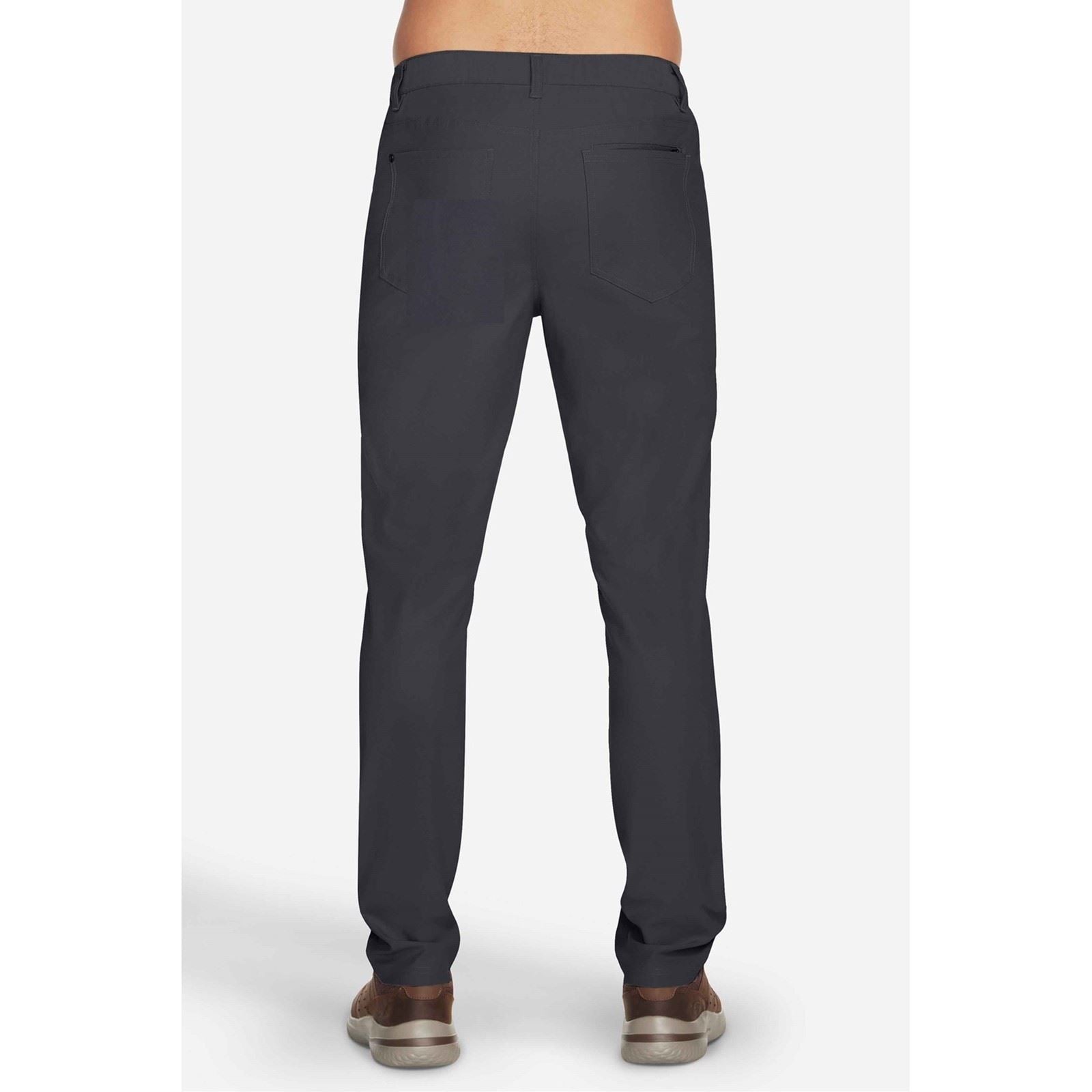 Skechers GO WALK Premium 5 Pocket Polyester Herren Schwarze Chino-Hosen
