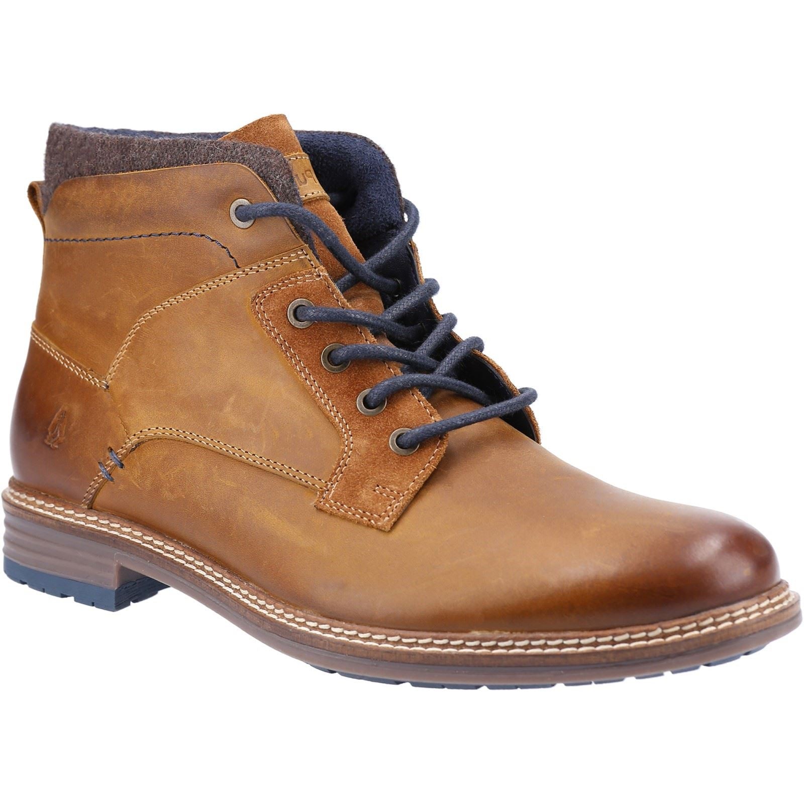 Hush Puppies Joel Leder Herren Kamel Stiefel