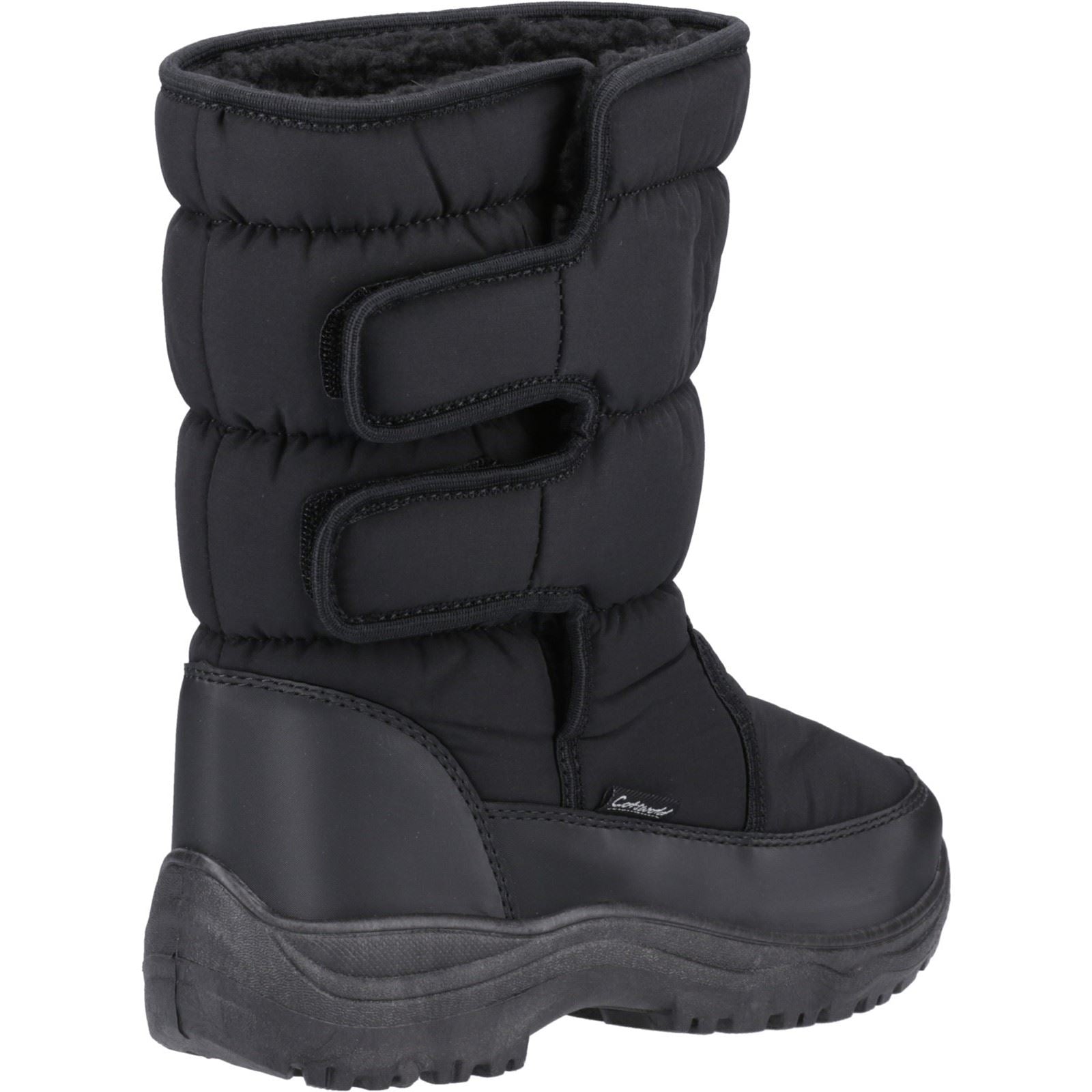 Cotswold Welland Textile Damen Schwarze Farbe Winterstiefel bis zur Mitte der Wade