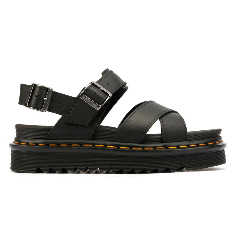 Dr. Martens Voss II Athena Damen Sandalen Aus Schwarzem Leder