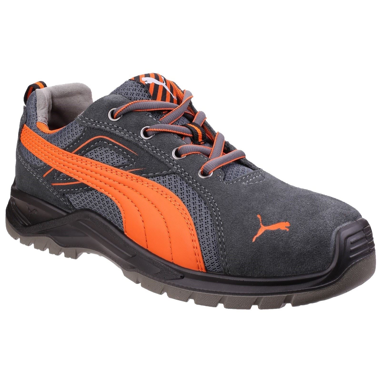 Puma Safety Omni Flash Low Wildleder Orange Sicherheitssneaker