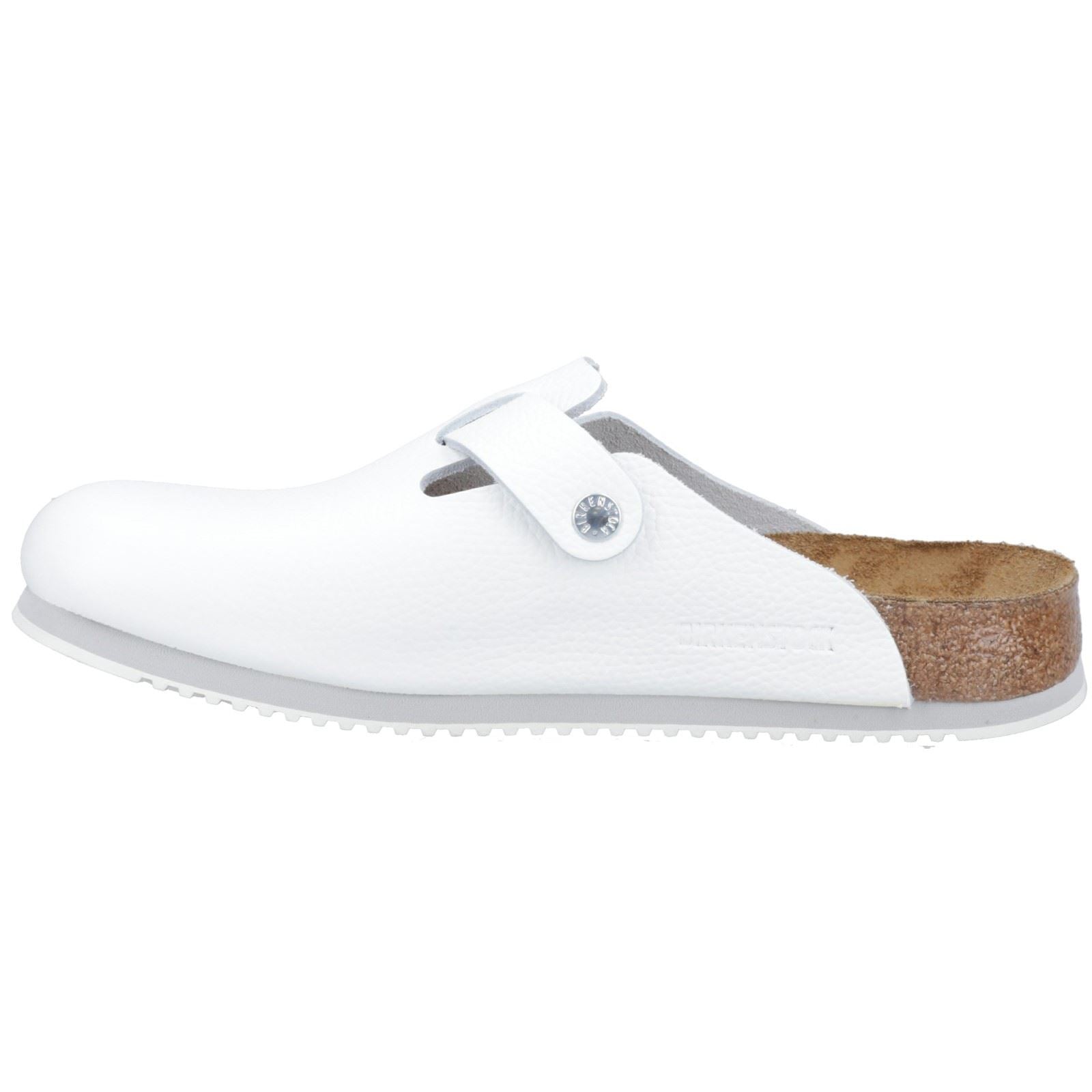 Birkenstock Boston Herren Clogs Aus Weißem Leder