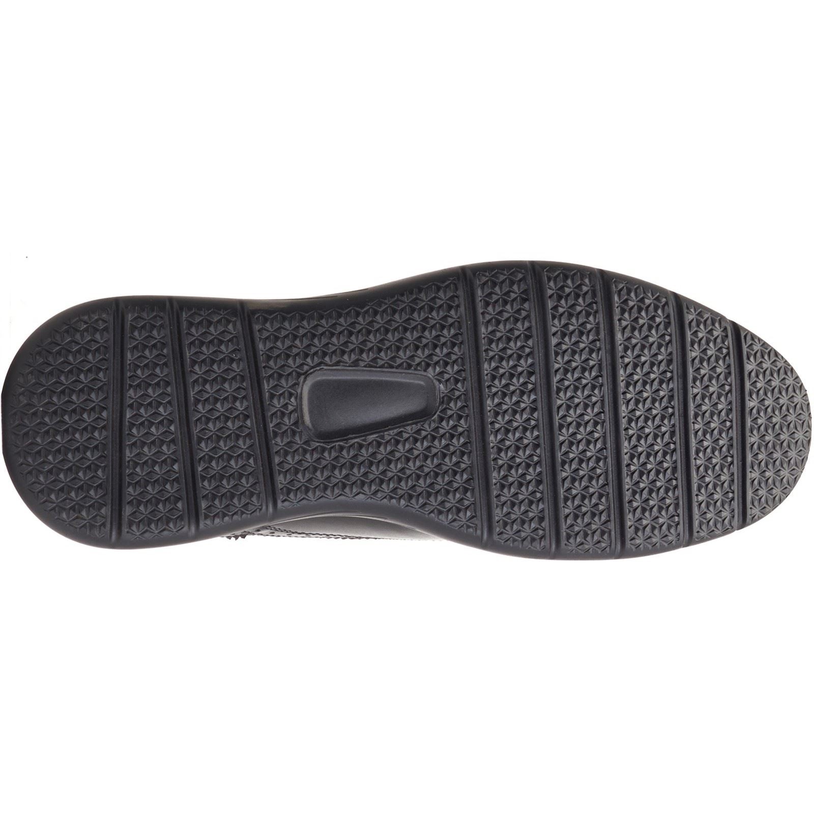 Base London Flight Leder Herren Schwarz Brogues-Schuhe