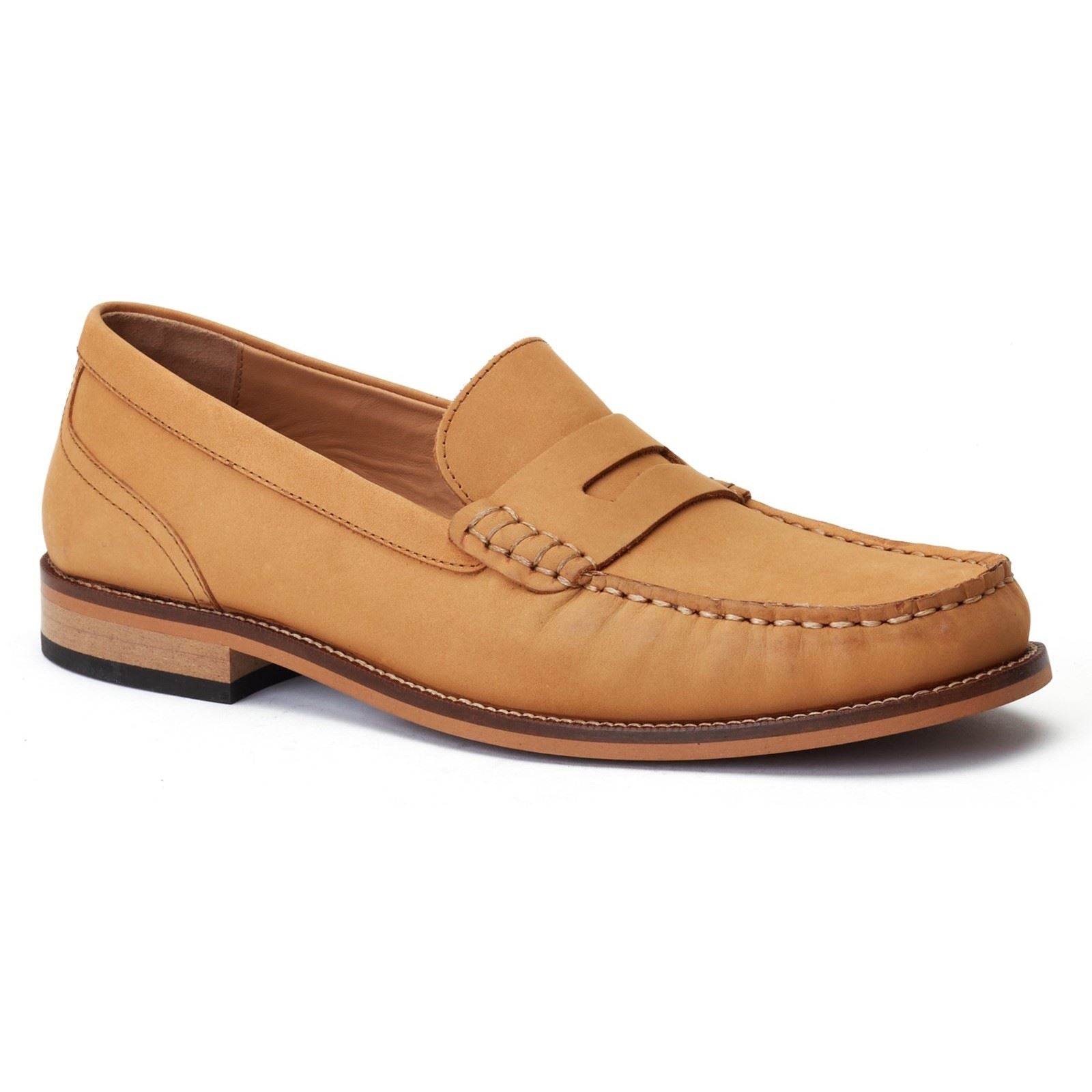 Base London Garfield Herrenslipper Aus Gebranntem Tan Leder