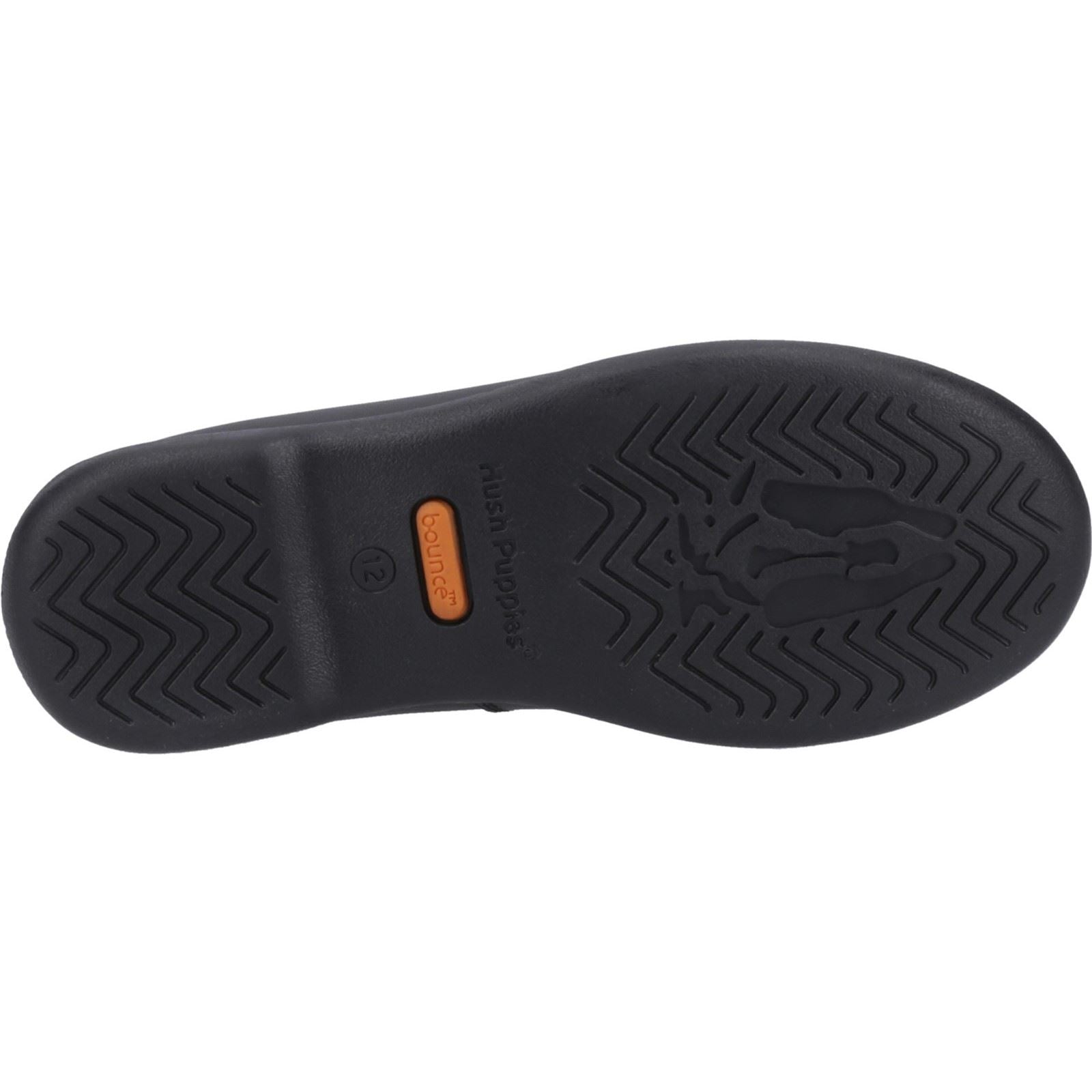 Hush Puppies Betty Junior Mädchenschuhe Aus Schwarzem Leder