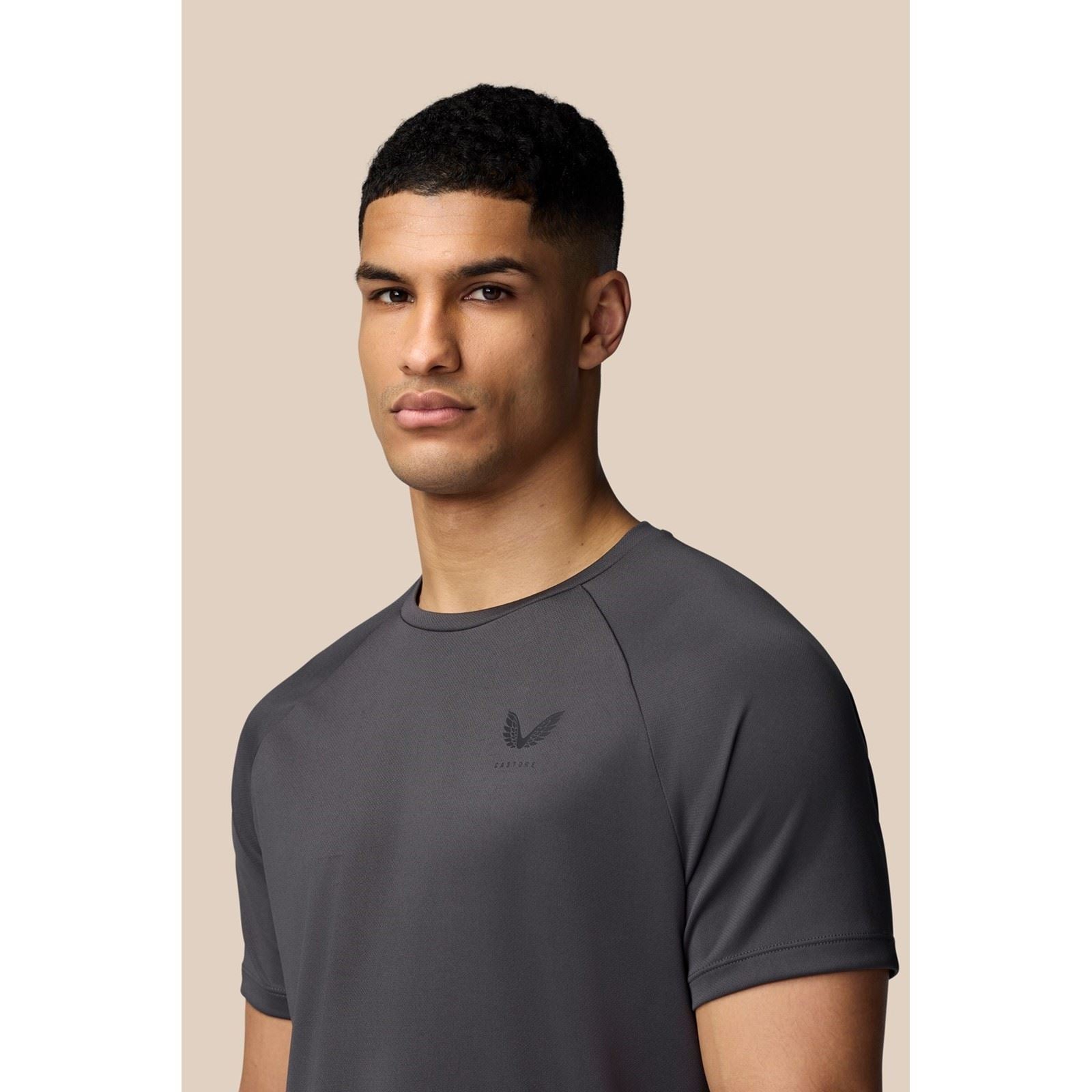 Castore Adapt Training T-Shirt Polyester Herren Schwarze Farbe Sport-T-Shirts