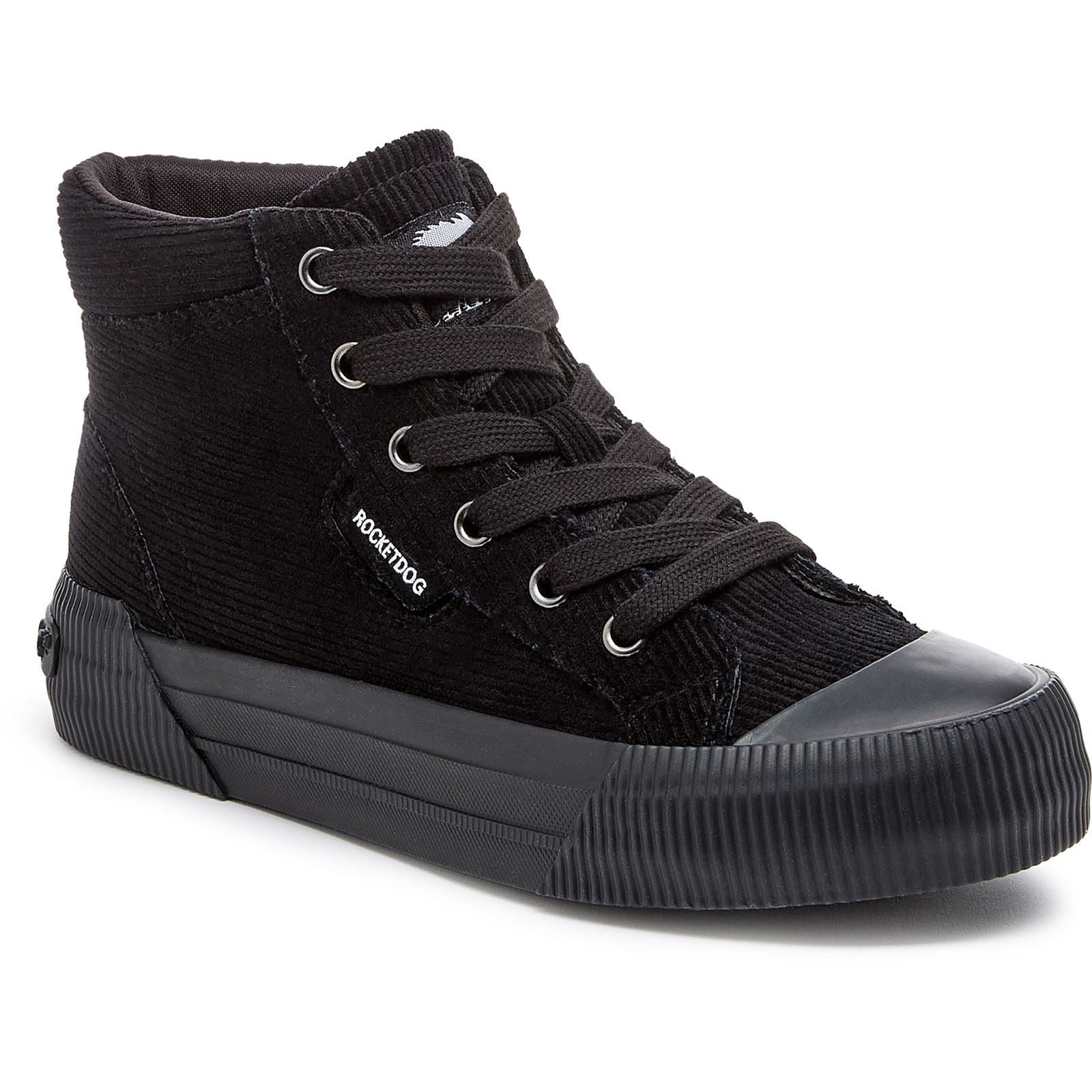 Rocket Dog Cheery Hi Cordura Damen Schwarze Sneakers