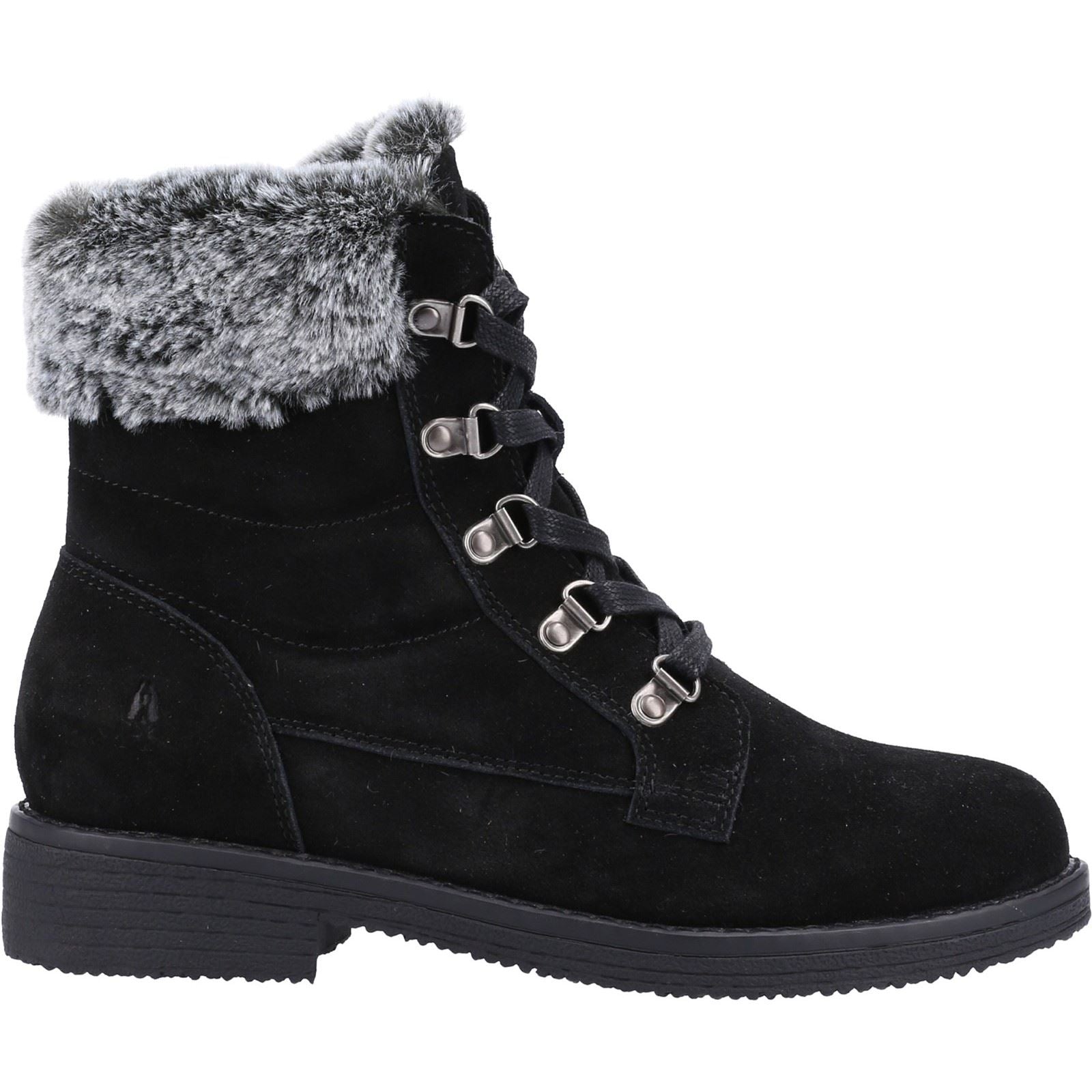 Hush Puppies Florence Damenlederstiefel In Schwarz
