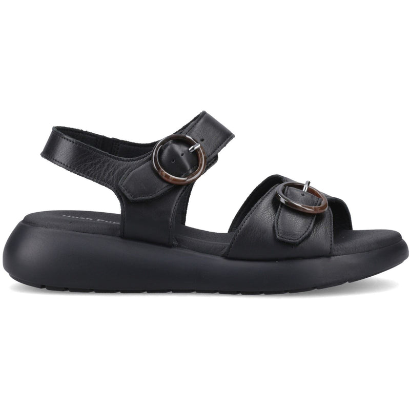 Hush Puppies Alison Damen Sandalen Aus Schwarzem Leder