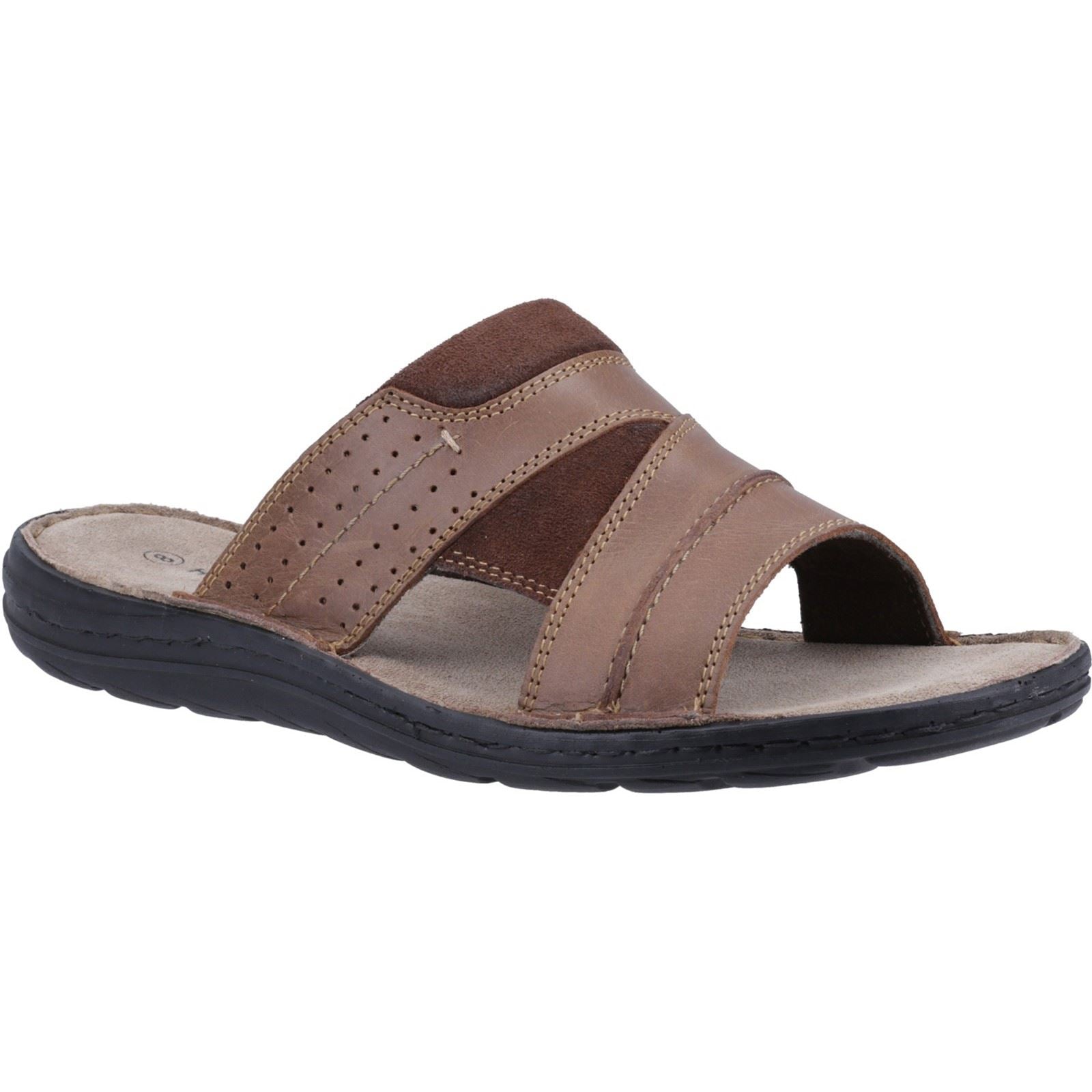 Hush Puppies Archer Herren Sandalen Aus Braunem Leder