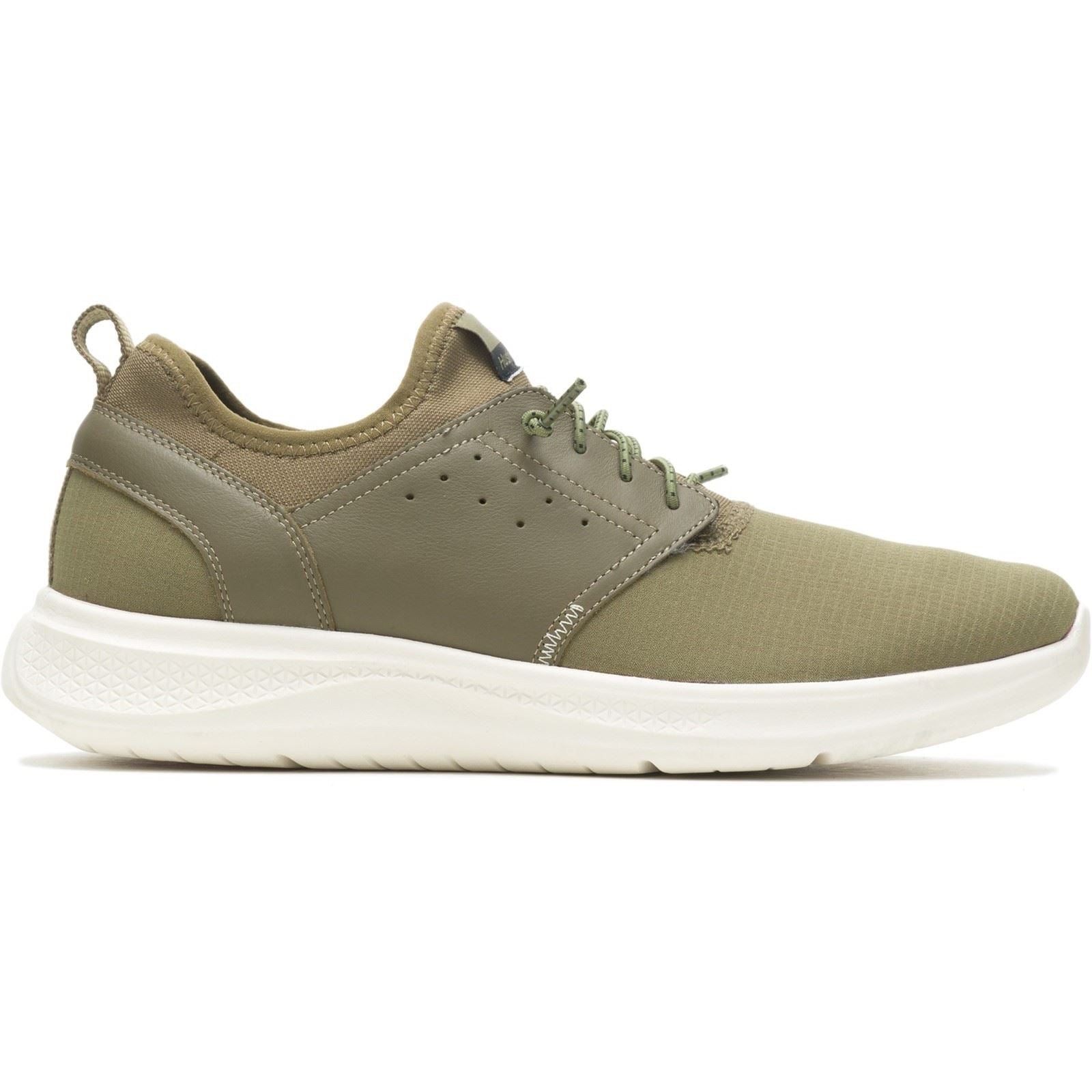 Hush Puppies Elevate Leder Herren Olivgrüne Sneakers