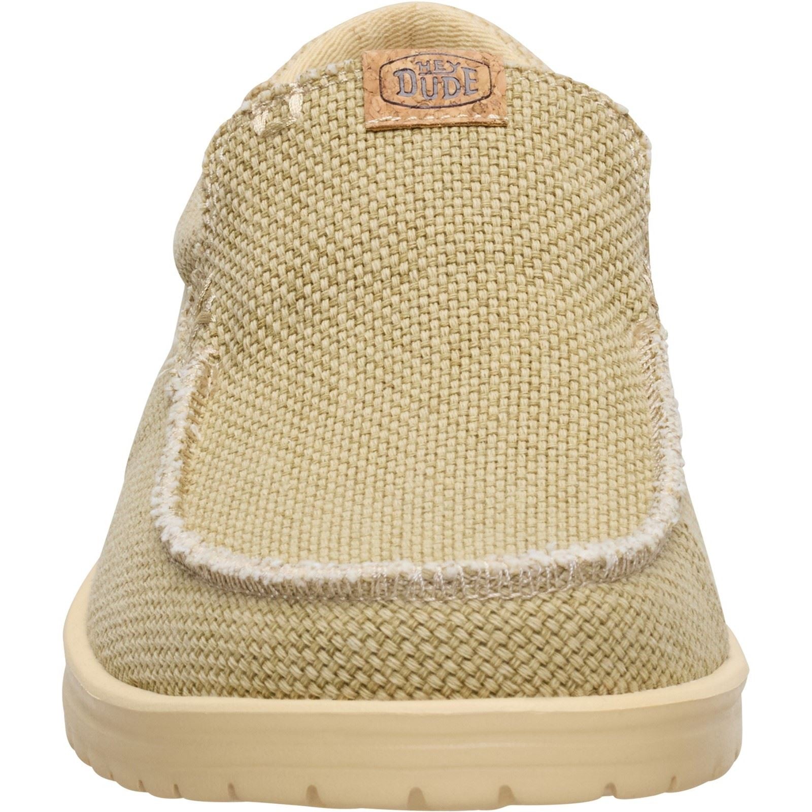 HEYDUDE Mikka Braided Textil Herren Olivgrau/Boulder Tan Loafer