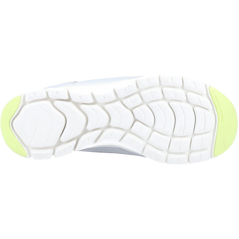 Skechers Flex Appeal 4.0 True Clarity Leder Damen Sneaker In Grau/Mehrfarbig