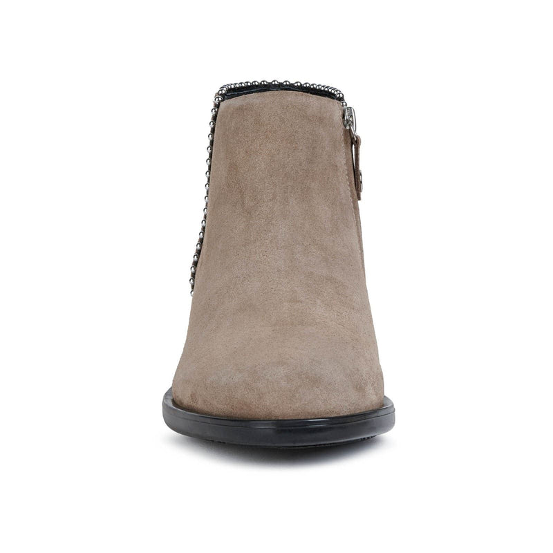 Geox Resia Wildleder Damenstiefel In Dunkelbeige