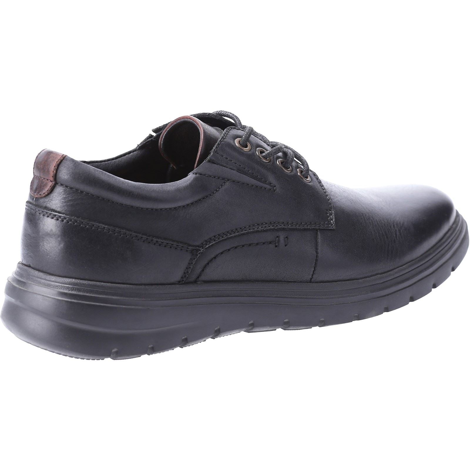 Hush Puppies Triton Schwarze Farbe Herren-Schnürschuhe Aus Leder