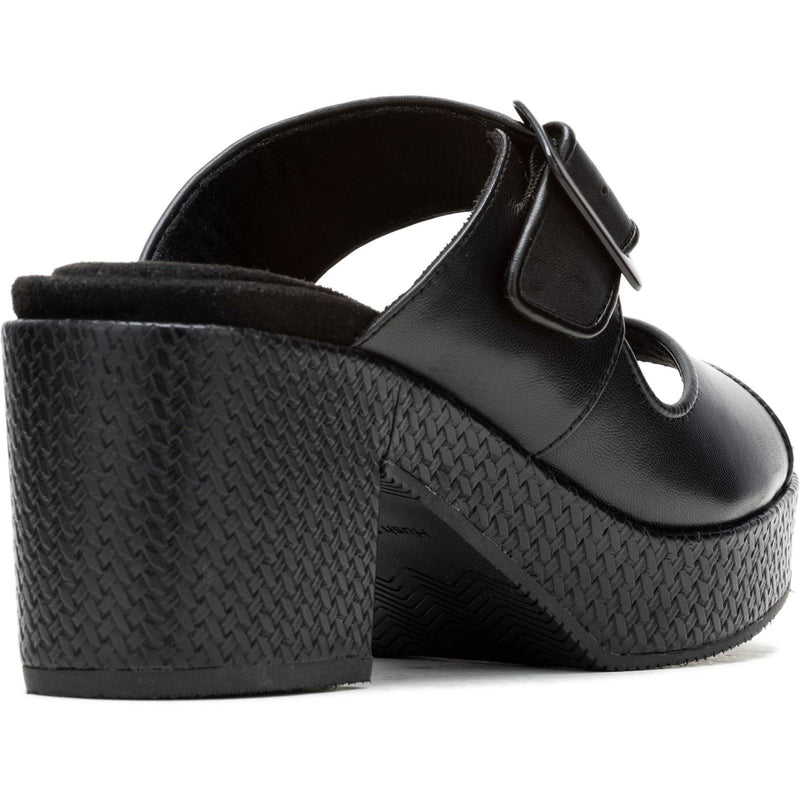 Hush Puppies Poppy Damen Sandalen Aus Schwarzem Leder