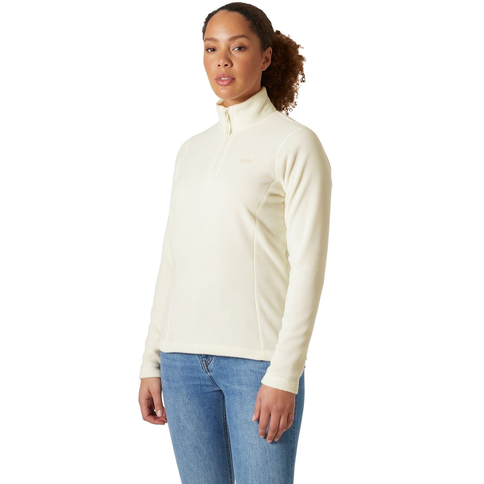 Helly Hansen Sport Daybreaker 1/2 Zip Polyester Damen Weißer Fleece Pullover