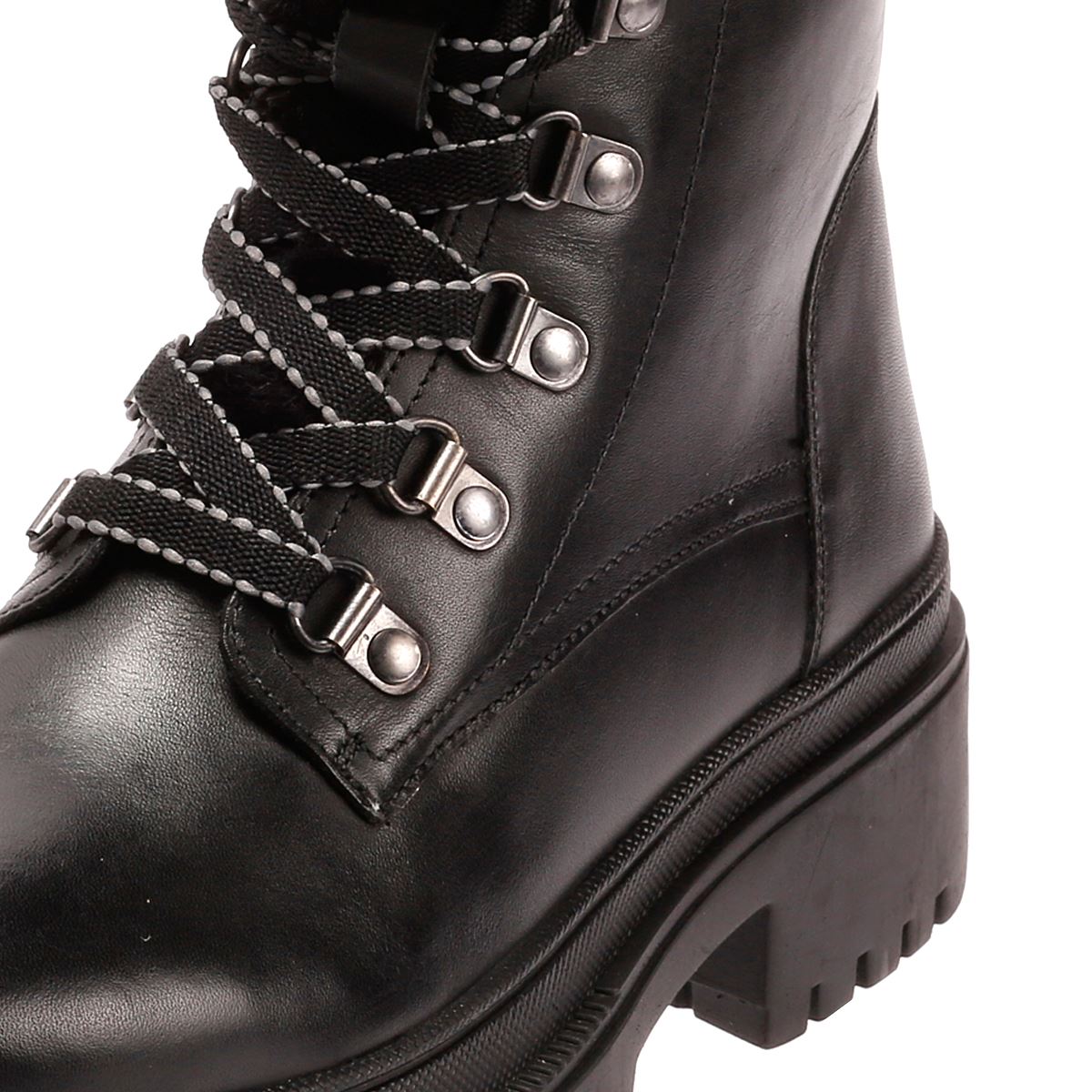 Osprey London The Budapest Leder Damen Schwarze Stiefel