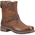 Cotswold Kinsham Damen Winterstiefel aus braunem Leder in der Mitte der Wade