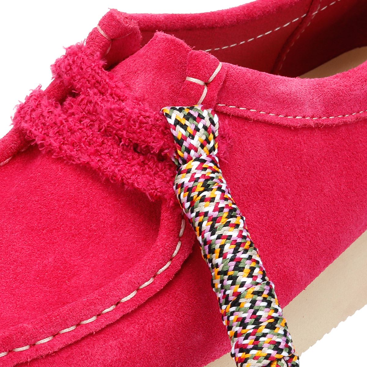 Clarks Originals Wallabee Day Damen Schuhe Aus Veloursleder In Pink