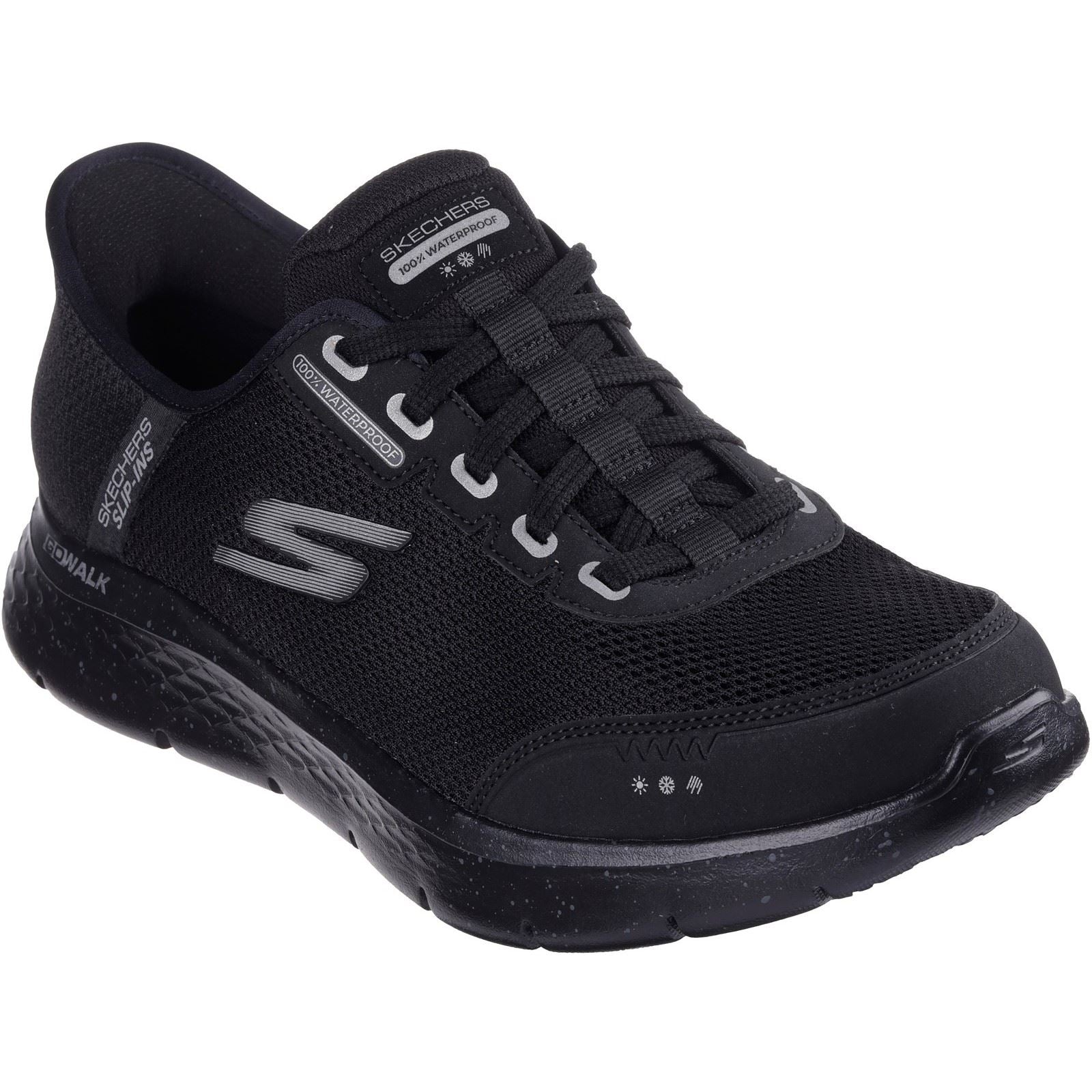 Skechers GO WALK Flex Textile Herrenschwarze Sneakers