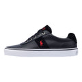 Ralph Lauren Hanford III Schwarze Farbe Ledersneaker Für Herren
