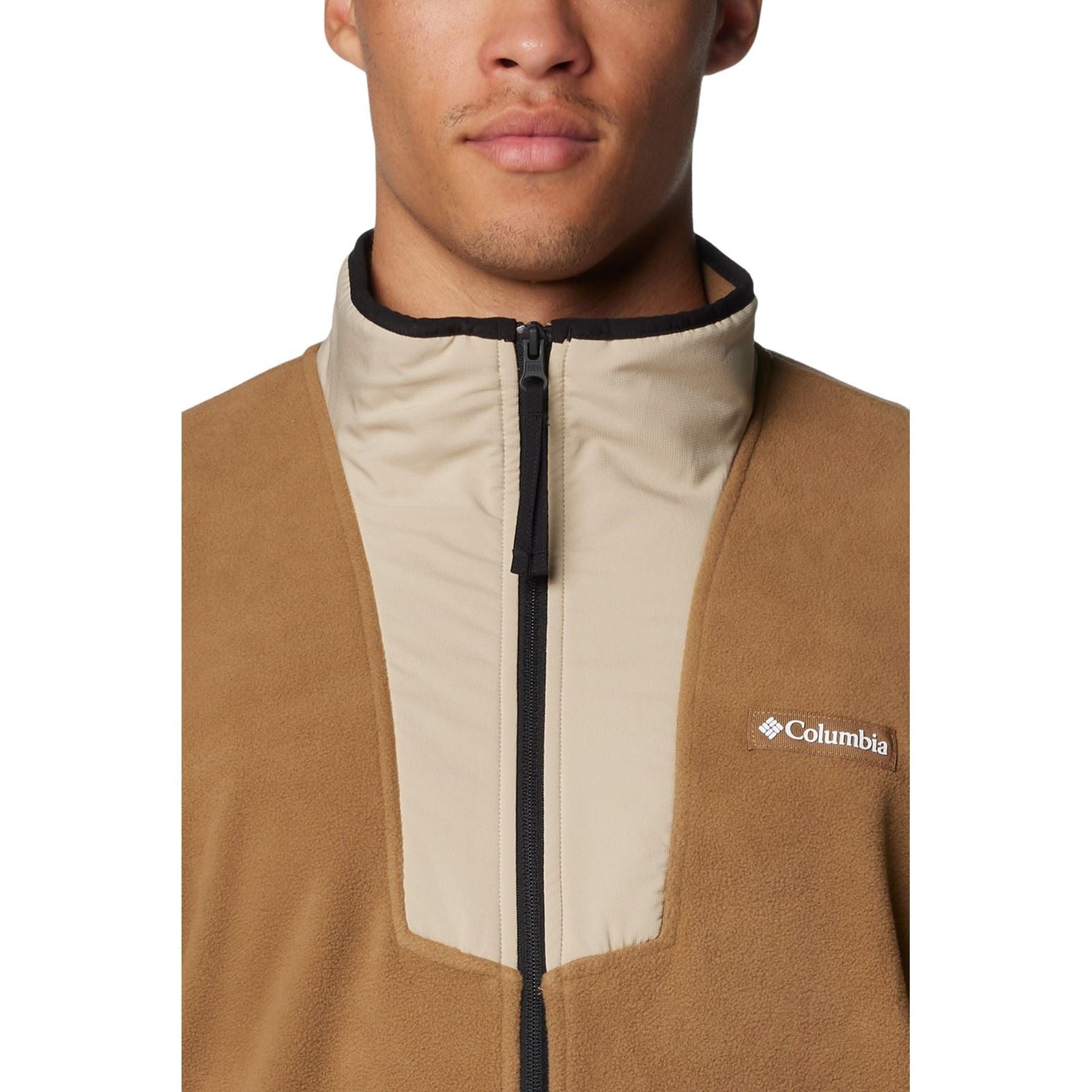 Columbia Sequoia Grove Half Zip Fleece Polyester Herren Braune Zip-Kragen Pullover