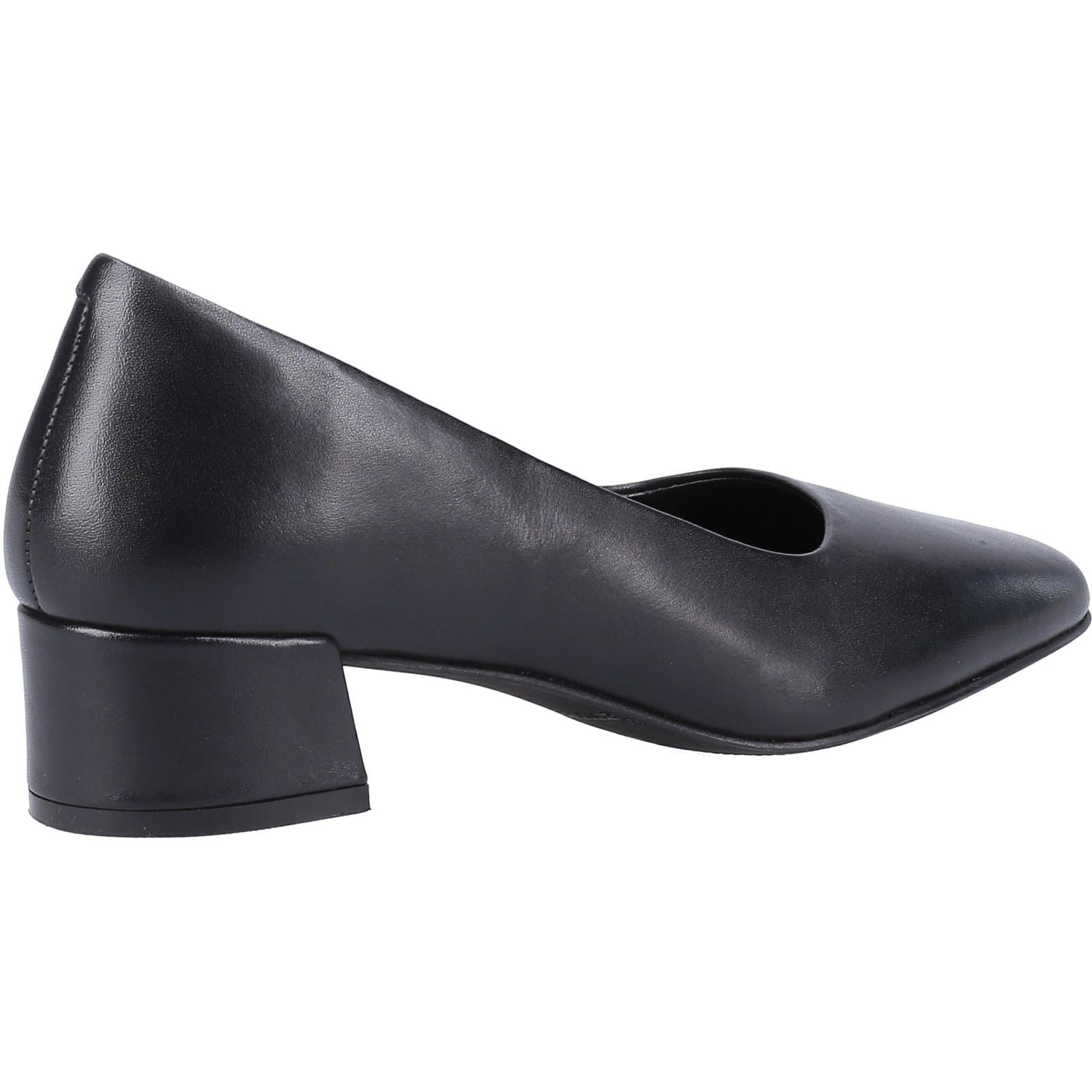 Hush Puppies Alina Court Shoe Leder Damen Schwarze Absätze