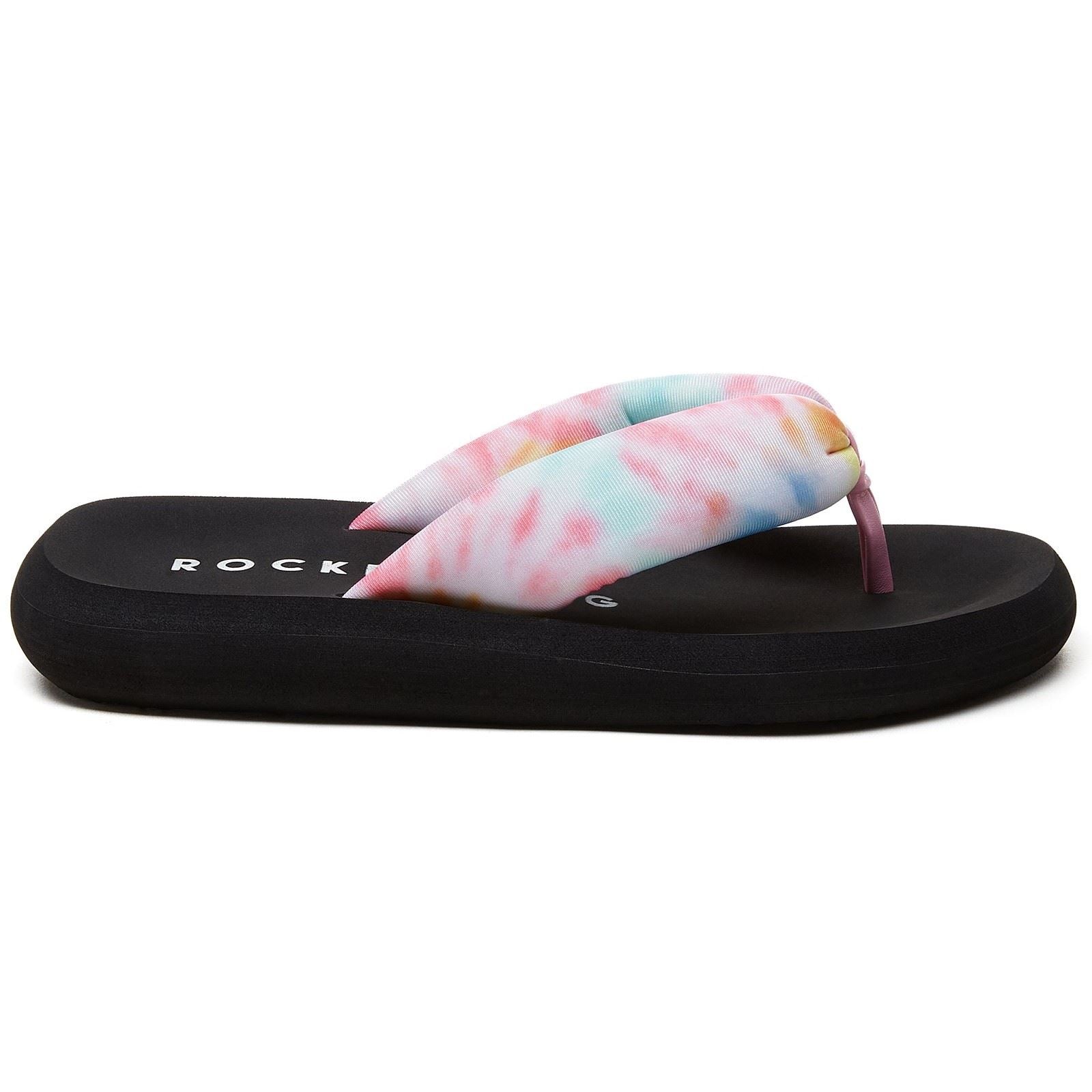 Rocket Dog Sunset Puff Tucker Stoff Damen Pastell/Multi Flip-Flops