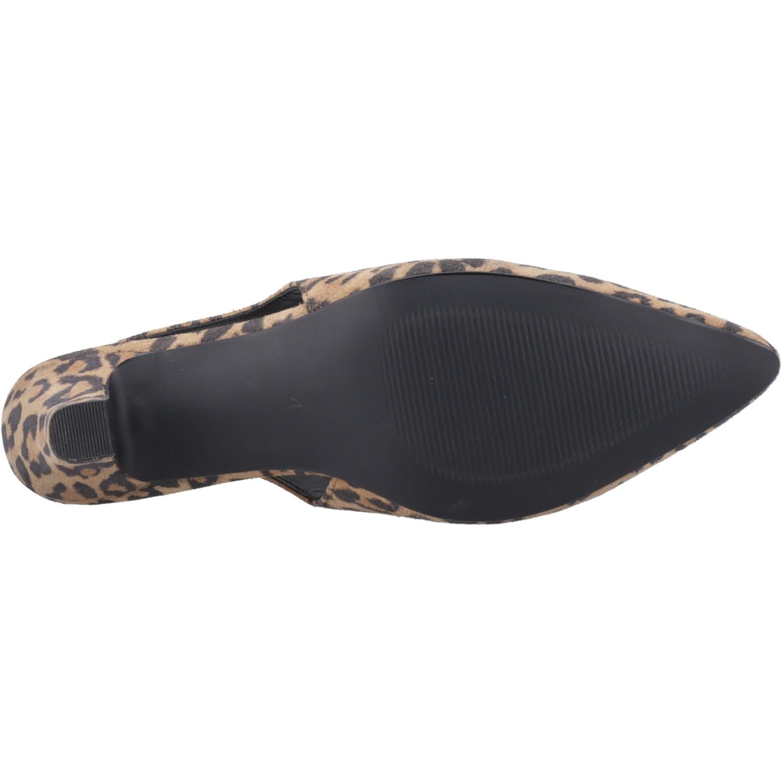 Hush Puppies Nahla Leder Damen Leopard Spitz Slingback Schuhe