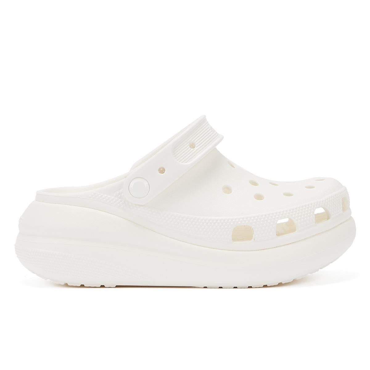 Crocs Classic Crush Clog Damen Weiß Sandale