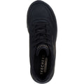 Skechers Uno Lite Lite Work Synthetik Damen Sneaker In Schwarz