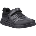 Hush Puppies Sutton Bungee Die Schwarzen Schnürschuhe Für Jungen Aus Leder