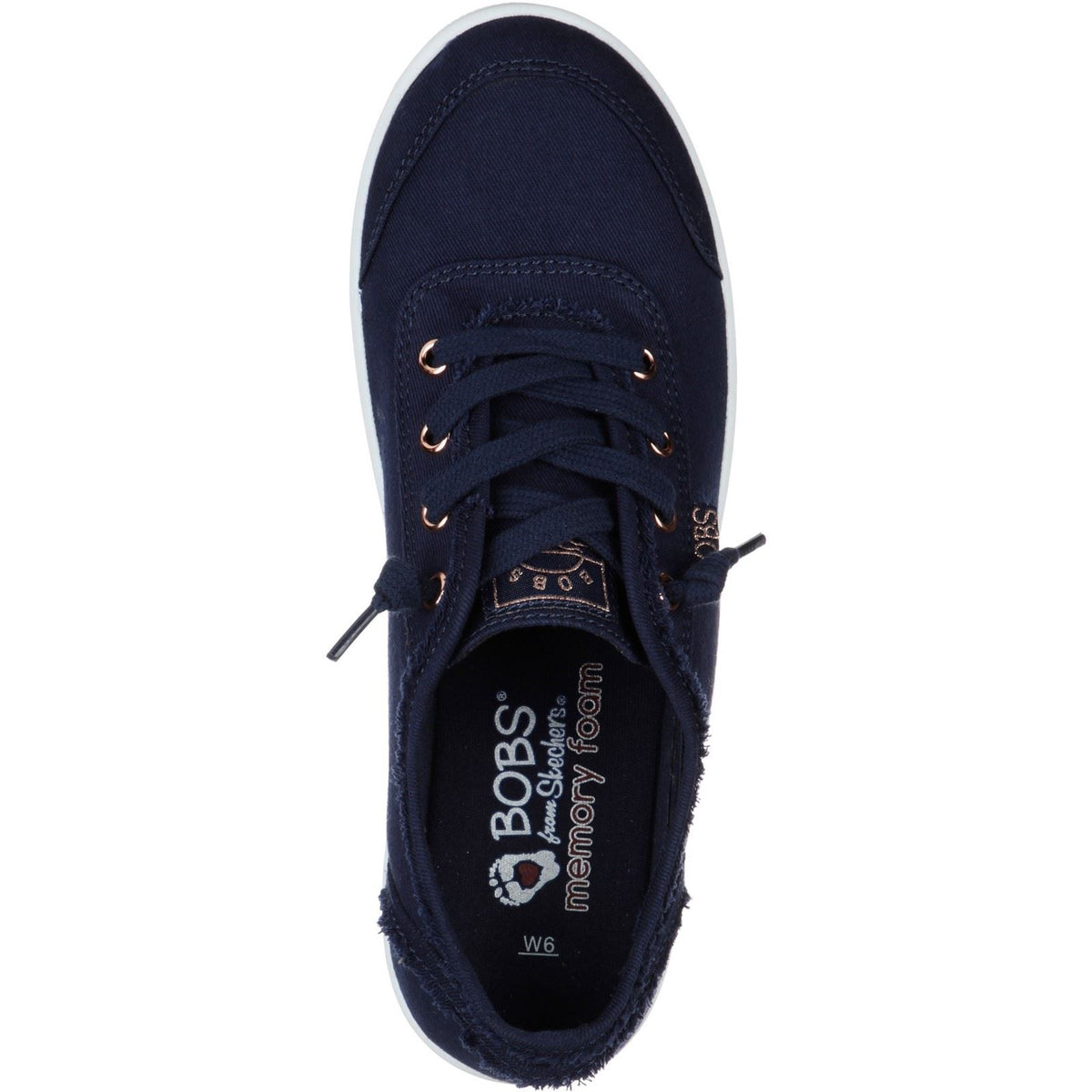 Skechers BOBS B Cute Baumwoll Damensneaker In Marineblau