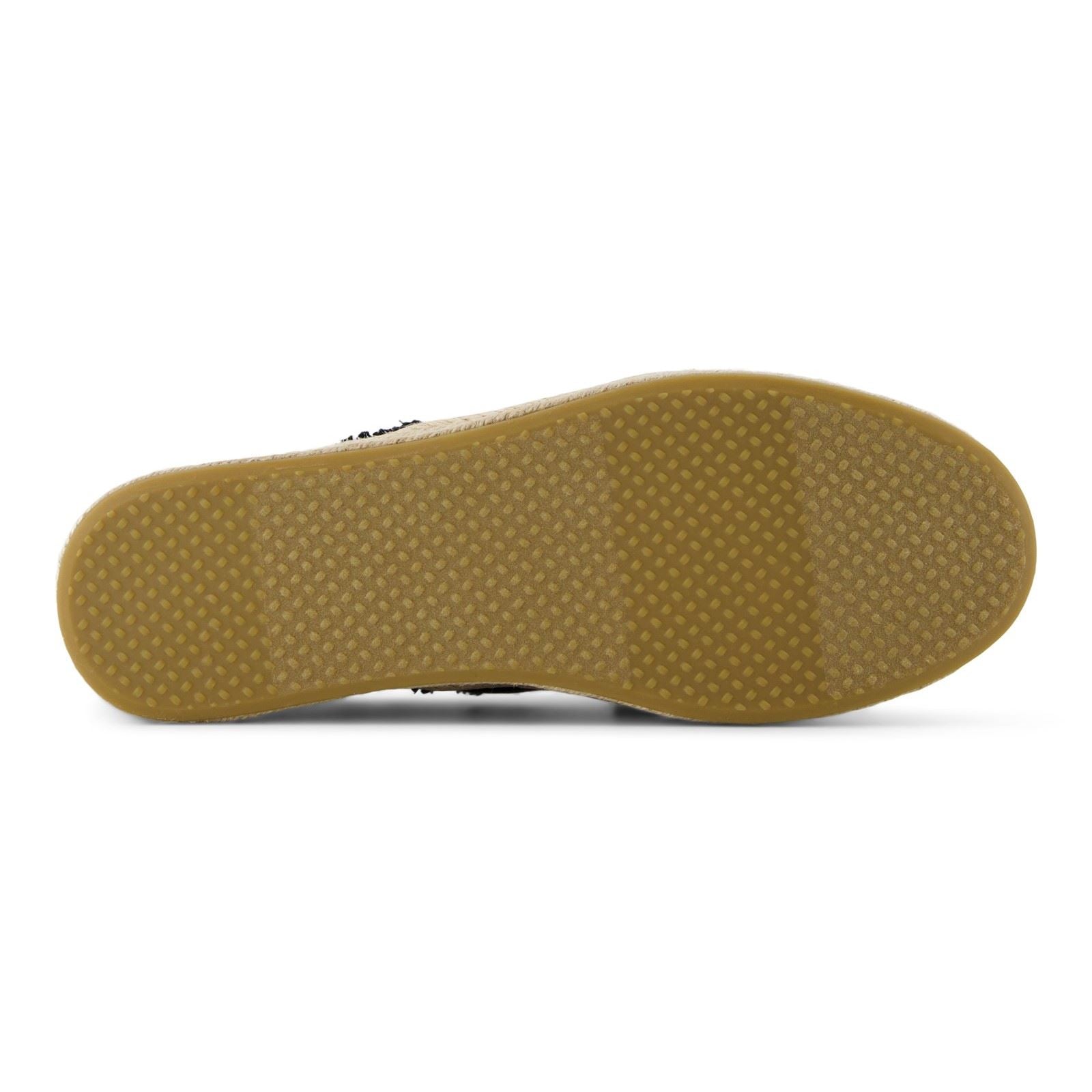TOMS Carolina Lace Up Baumwoll Damen Schwarze Strand Espadrilles