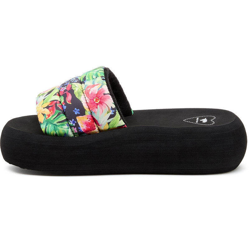 Rocket Dog Splash Bahama Damen Sandalen Aus Textil In Schwarz/Mehrfarbig