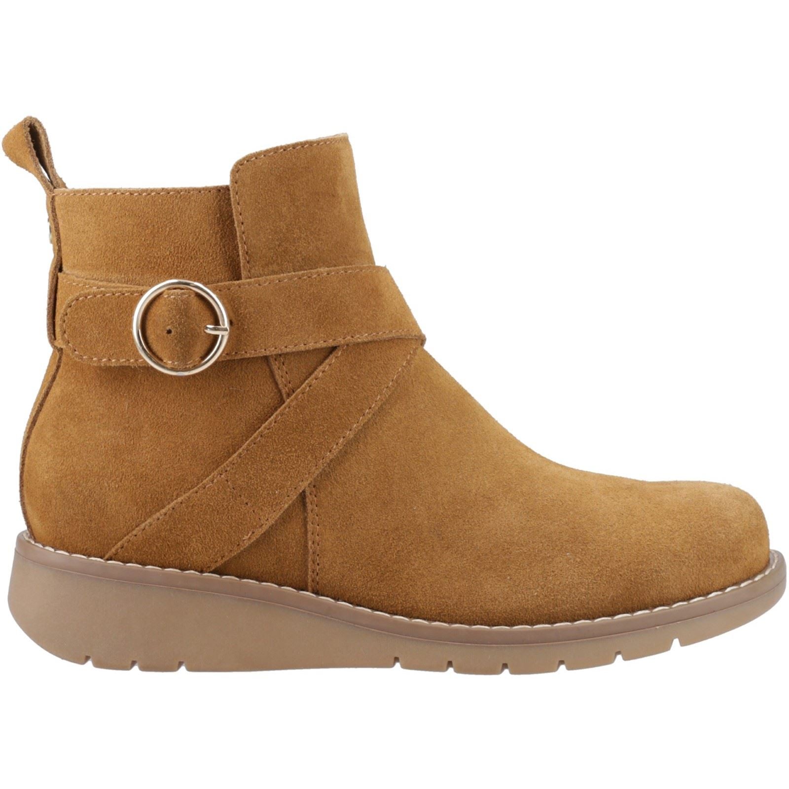 Hush Puppies Lyra Damen Wildleder Winter Stiefeletten in Braun