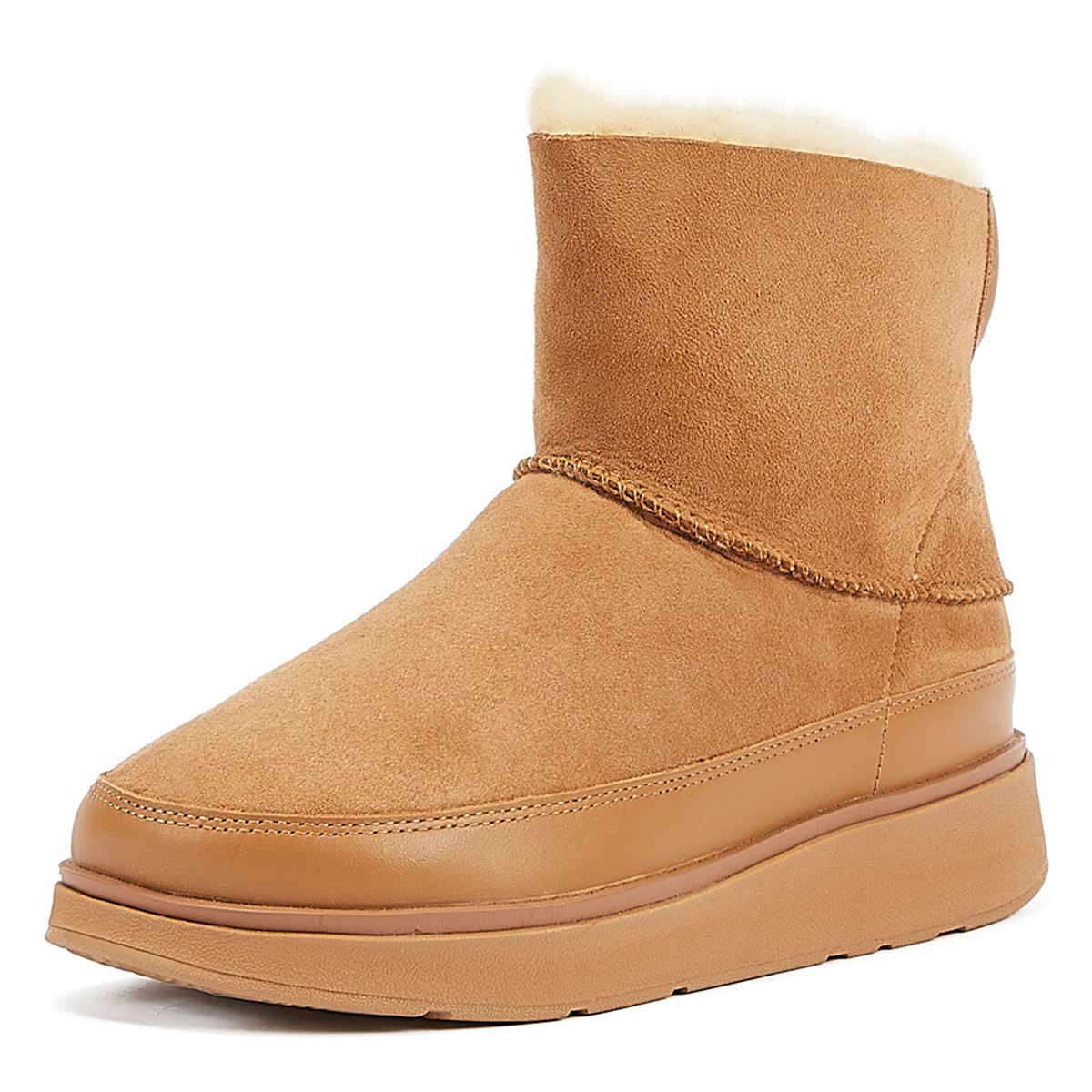 FitFlop Shearling Damen Stiefel In Beige