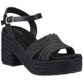 Hush Puppies Jamelia Espadrille Heel Damen Sandalen In Schwarz
