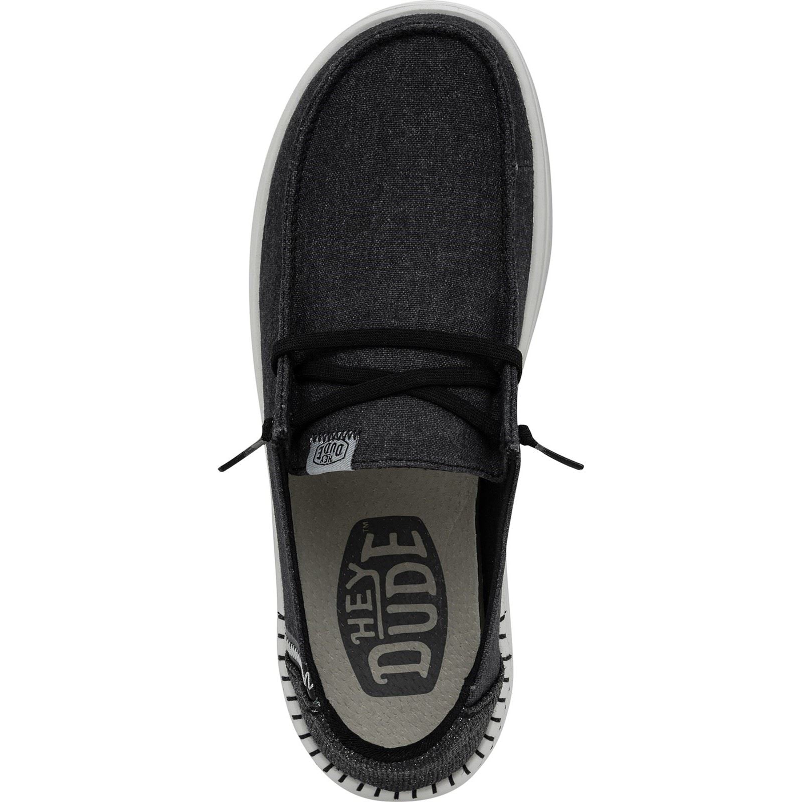 HEYDUDE Wendy Rise Damen-Schwarze Farbe Loafer
