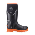 Muck Boots Grit S5 Herren Gummistiefel Schwarz/Orange