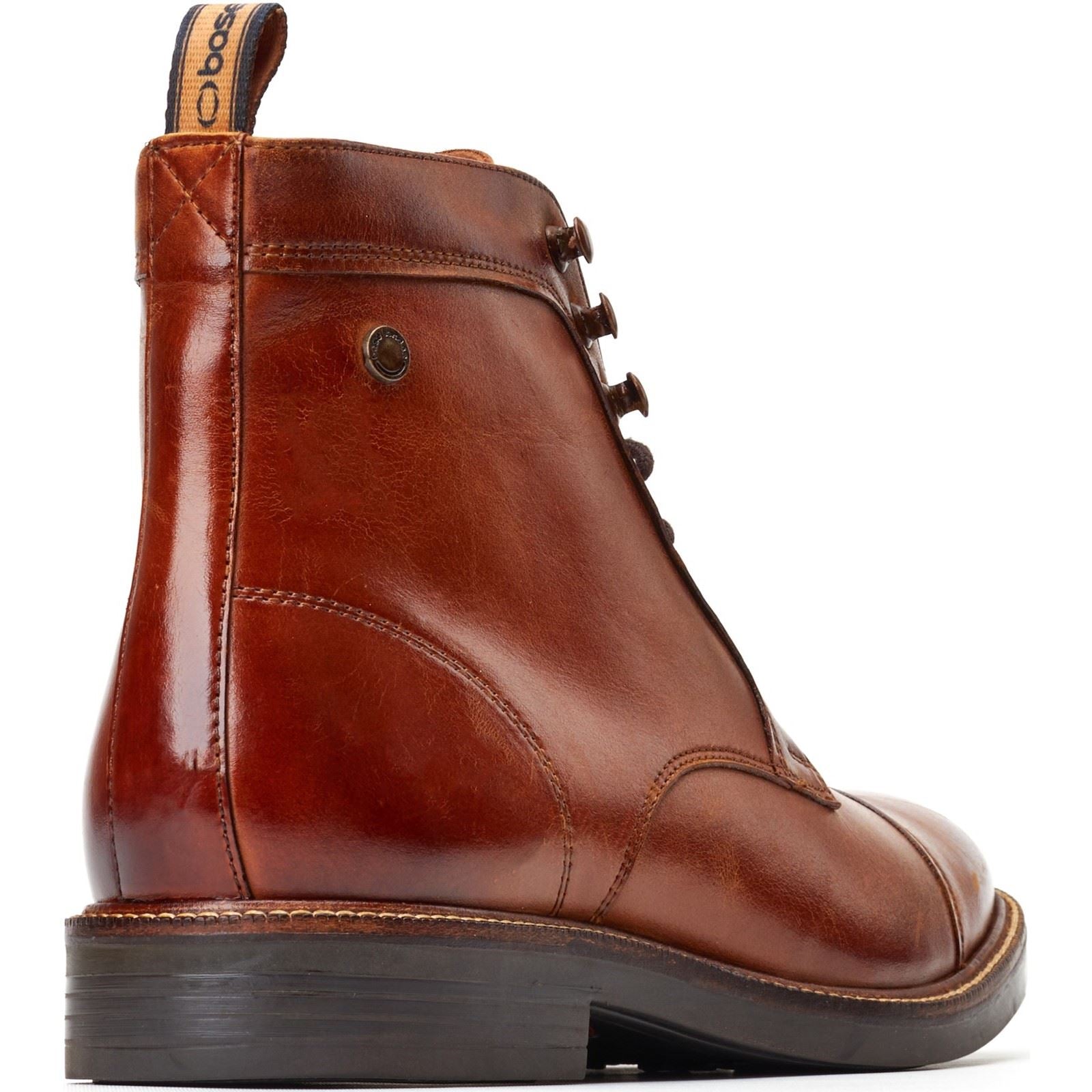 Base London Plymouth Leder Herren Verbrannte Hellbraune Stiefel