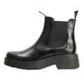 Fly London Medi Leder Damen Schwarze Stiefel