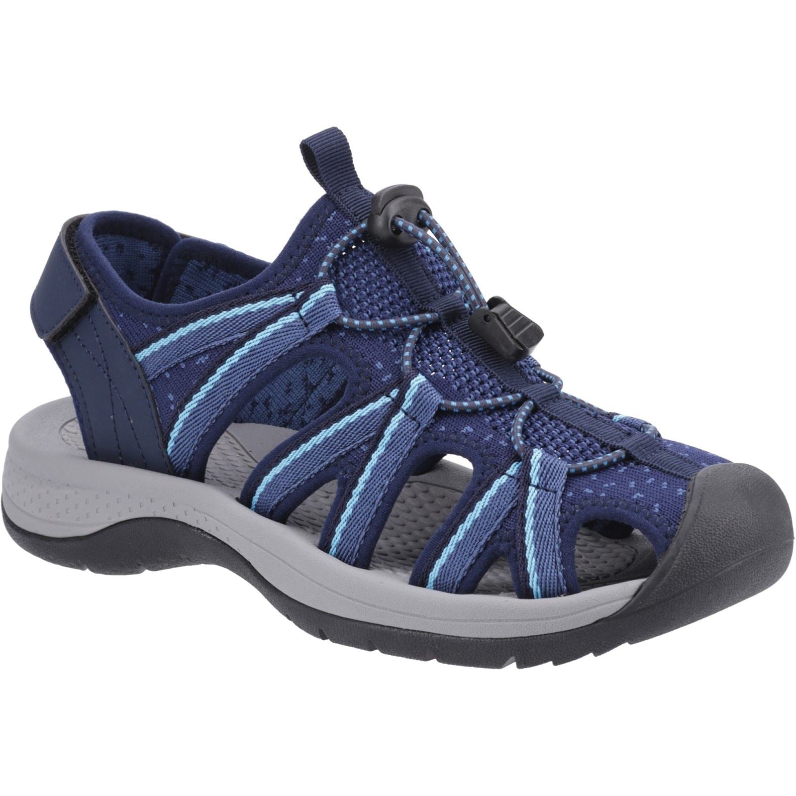 Cotswold Upton Damen Sandalen In Marineblau/Türkis