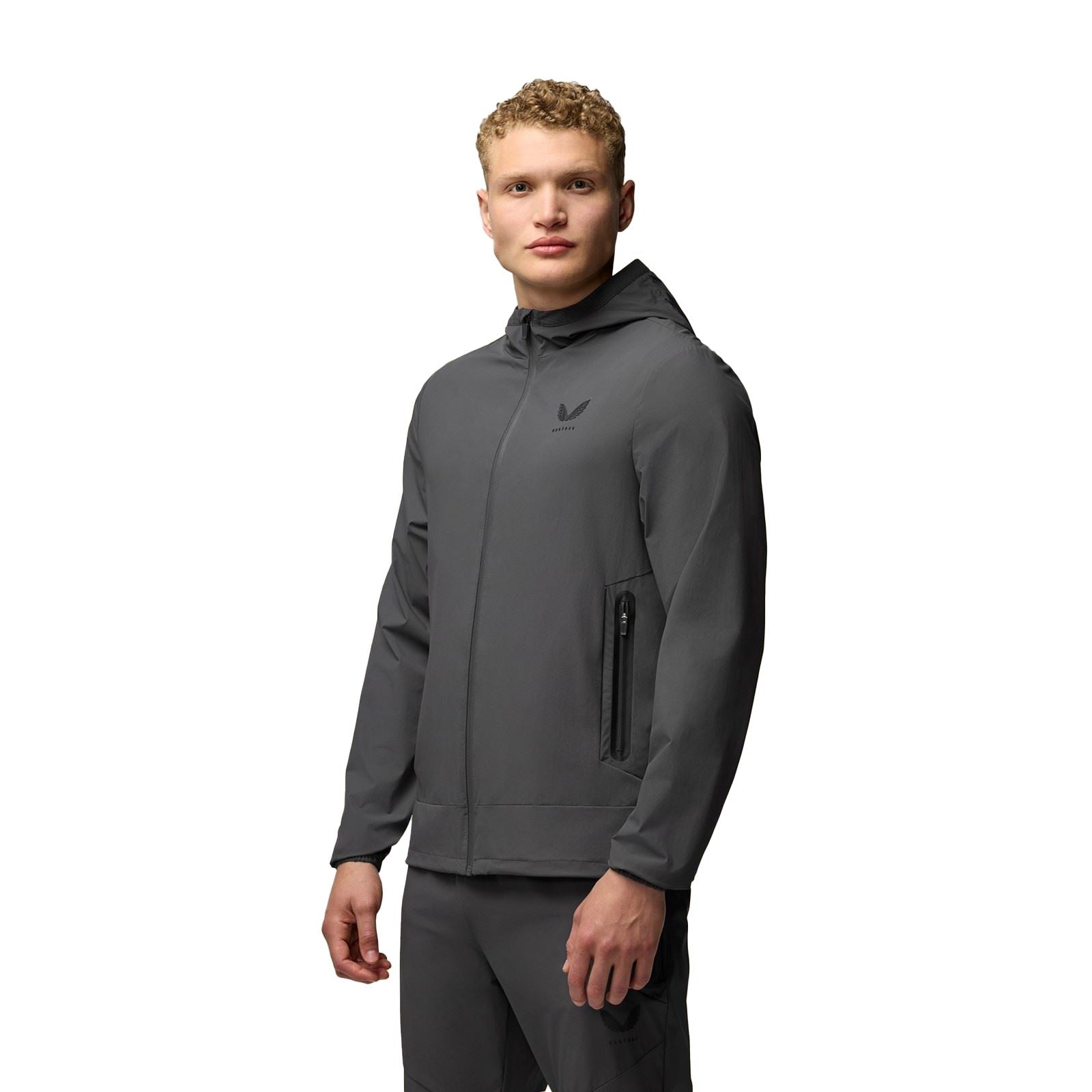 Castore Lightweight Flex Jacket Herren Graue Trainingsjacken
