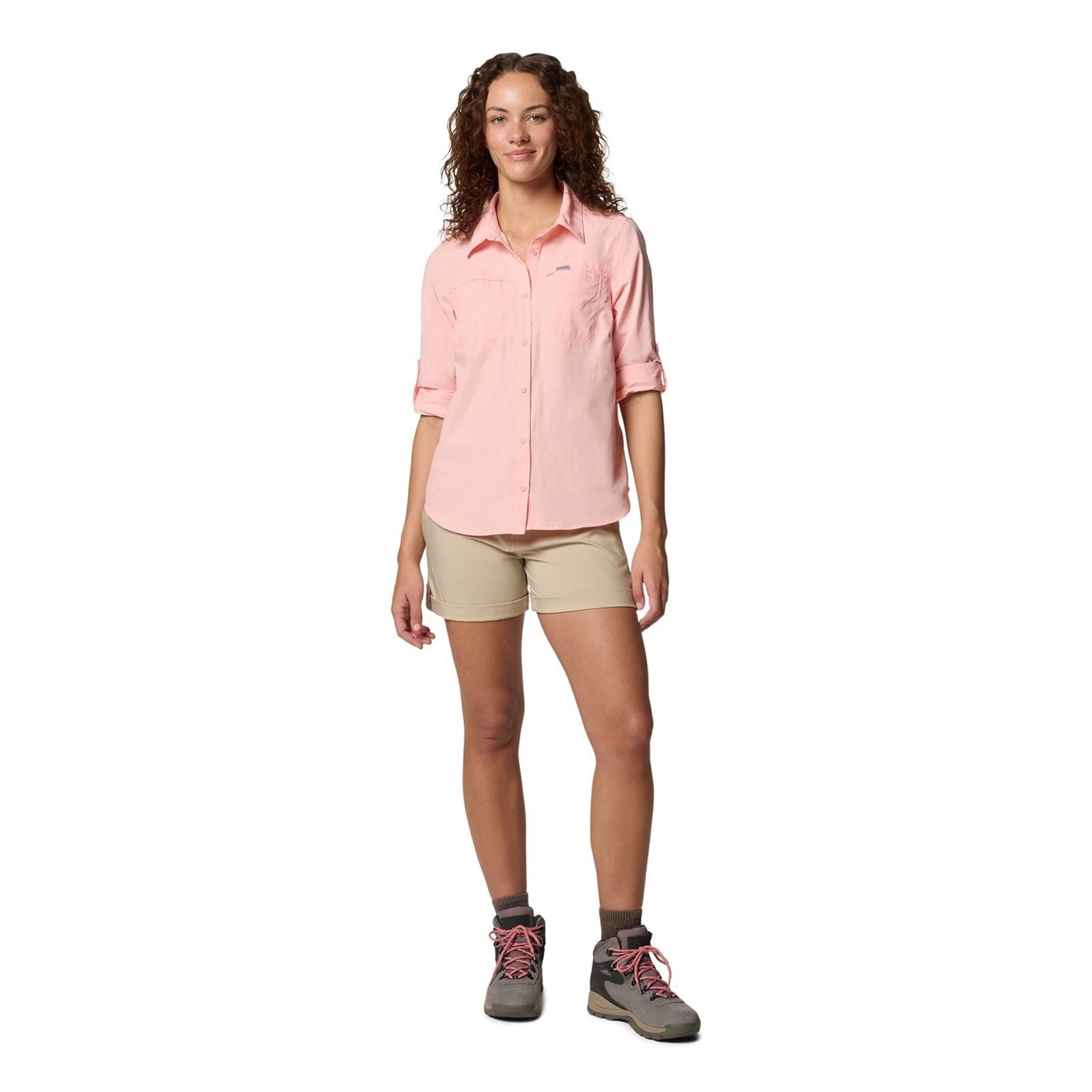 Columbia Silver Ridge Utility Short Polyester Damen Braune Wanderhose