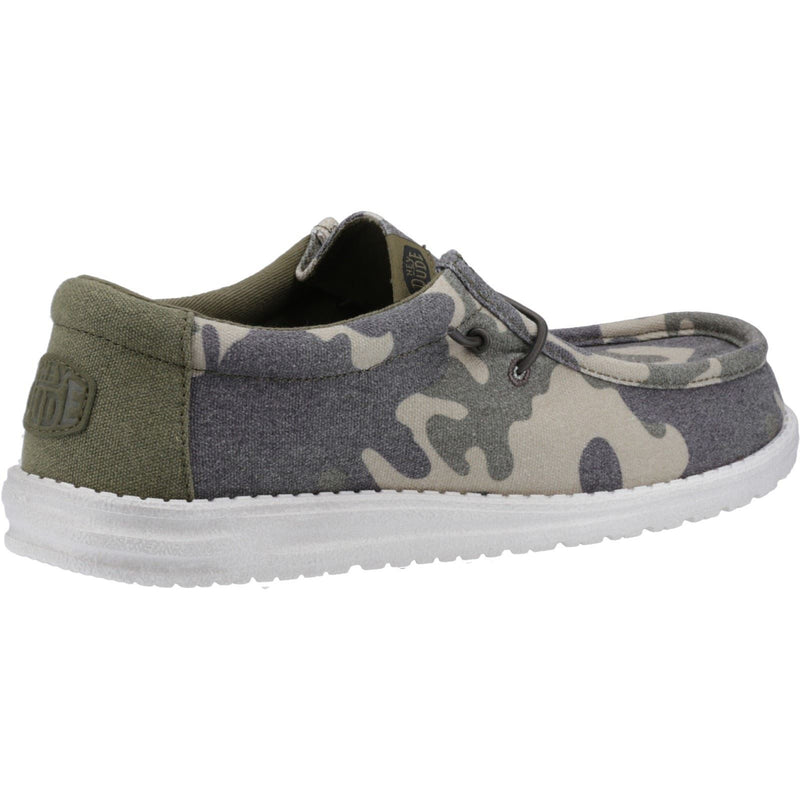 HEYDUDE Wally Washed Camo Herren-Camo-Bootsschuhe