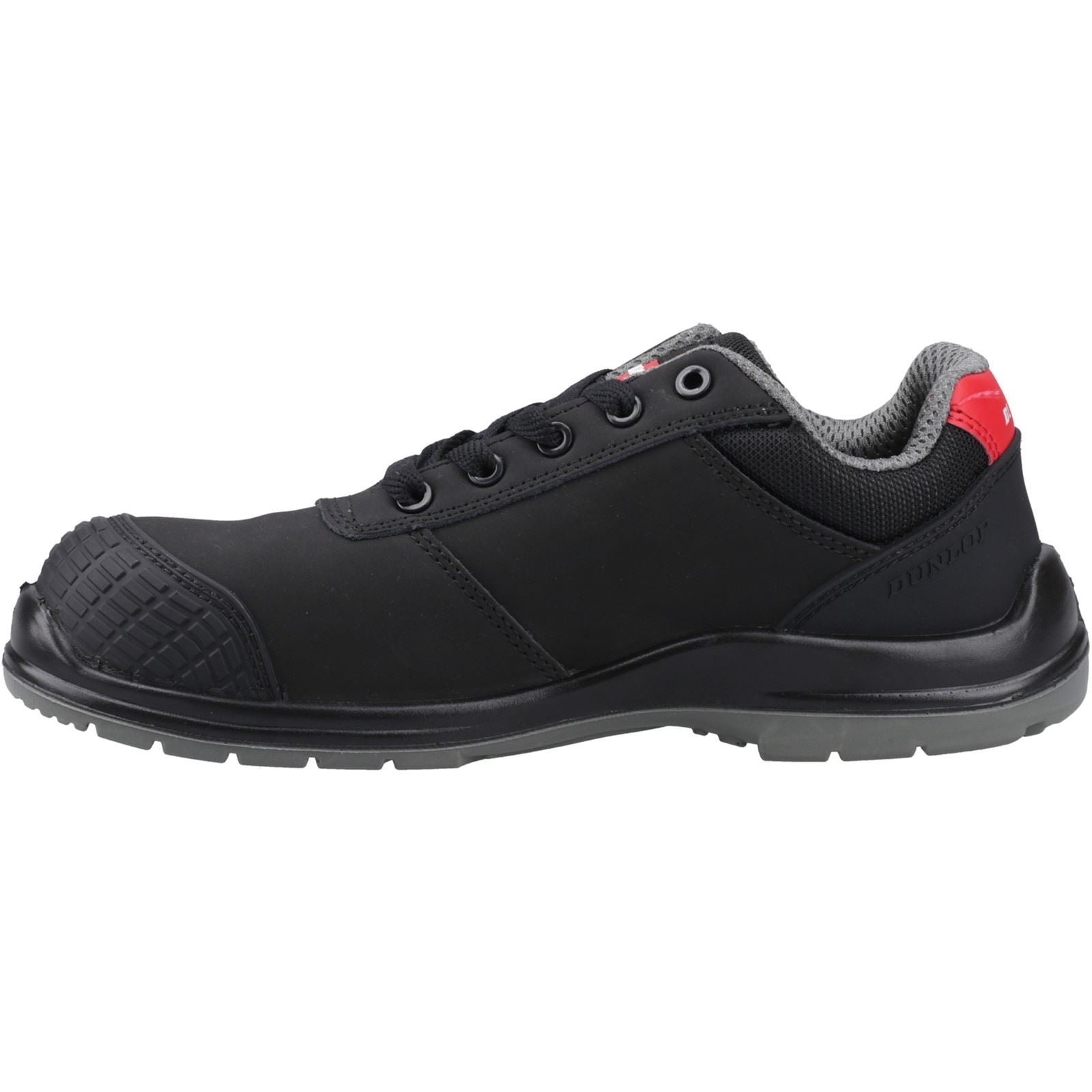 Dunlop First One Adv-Evo Low Nubuck Herren Sicherheitssneaker Schwarz/Rot