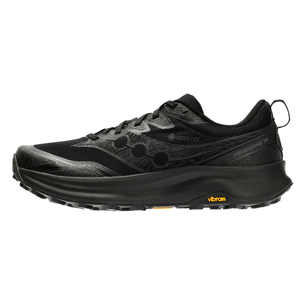 Saucony Peregrine 16 GTX Männer Schwarze Sneakers